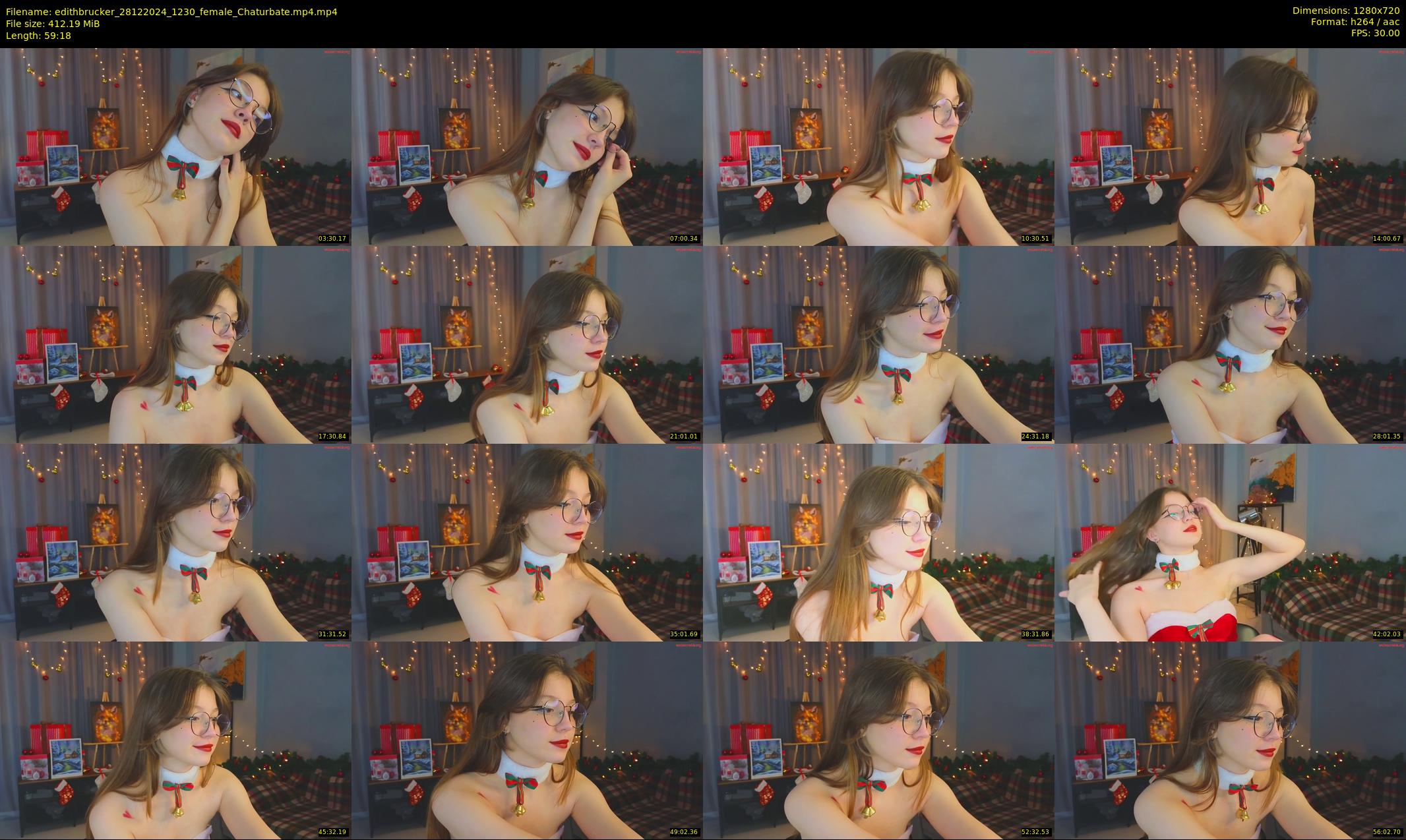 edithbrucker — 60 minute Chaturbate female cam show recording, 720p, Dec 28, 2024