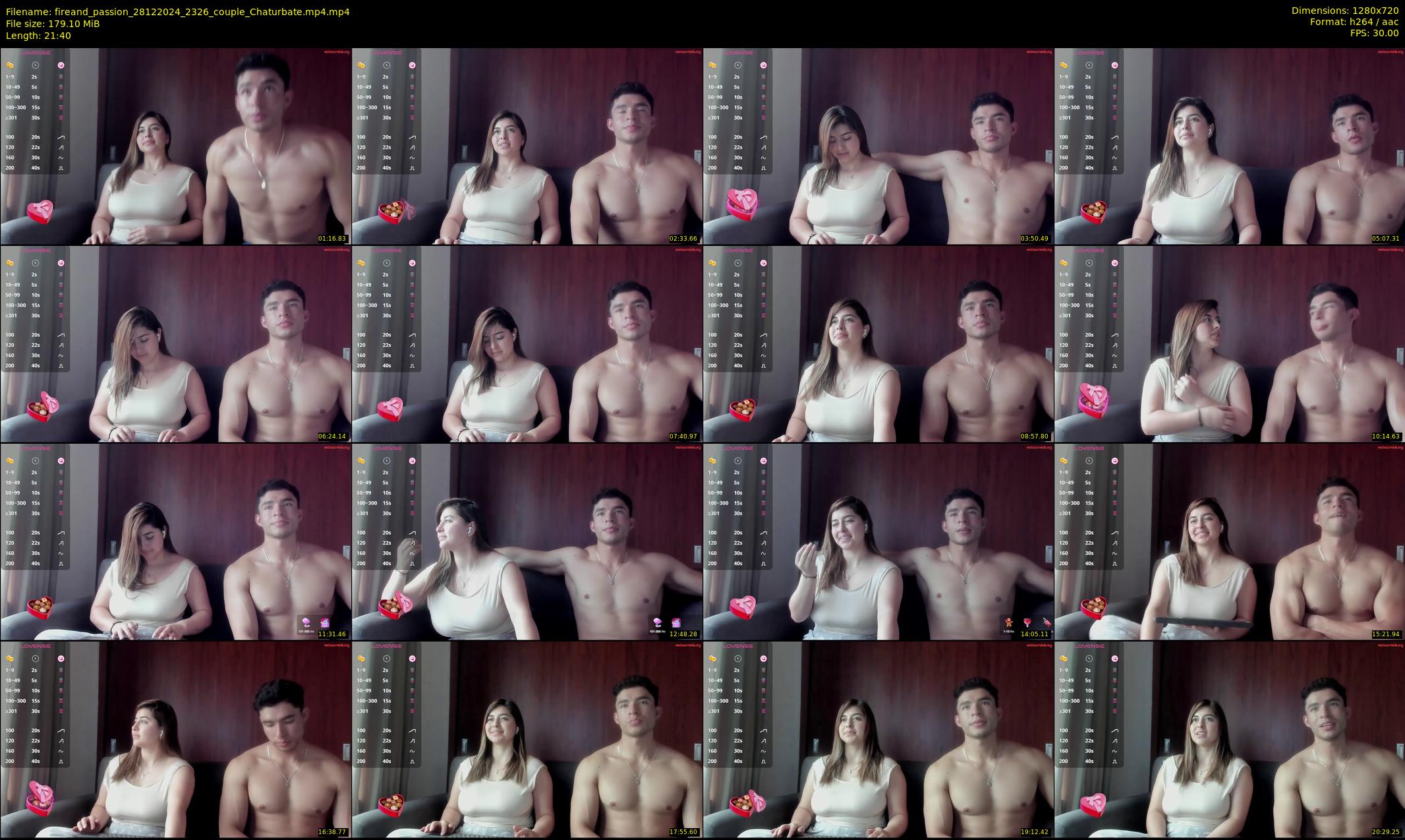 fireand_passion — 22 minute Chaturbate couple cam show recording, 720p, Dec 28, 2024