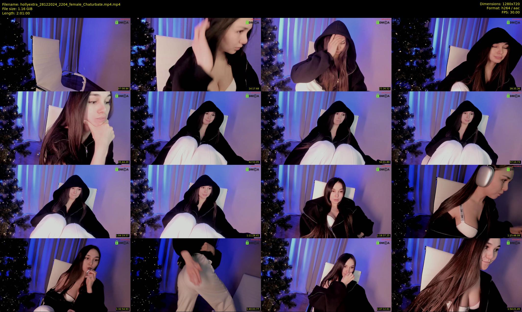 hollyextra — 121 minute Chaturbate female cam show recording, 720p, Dec 28, 2024