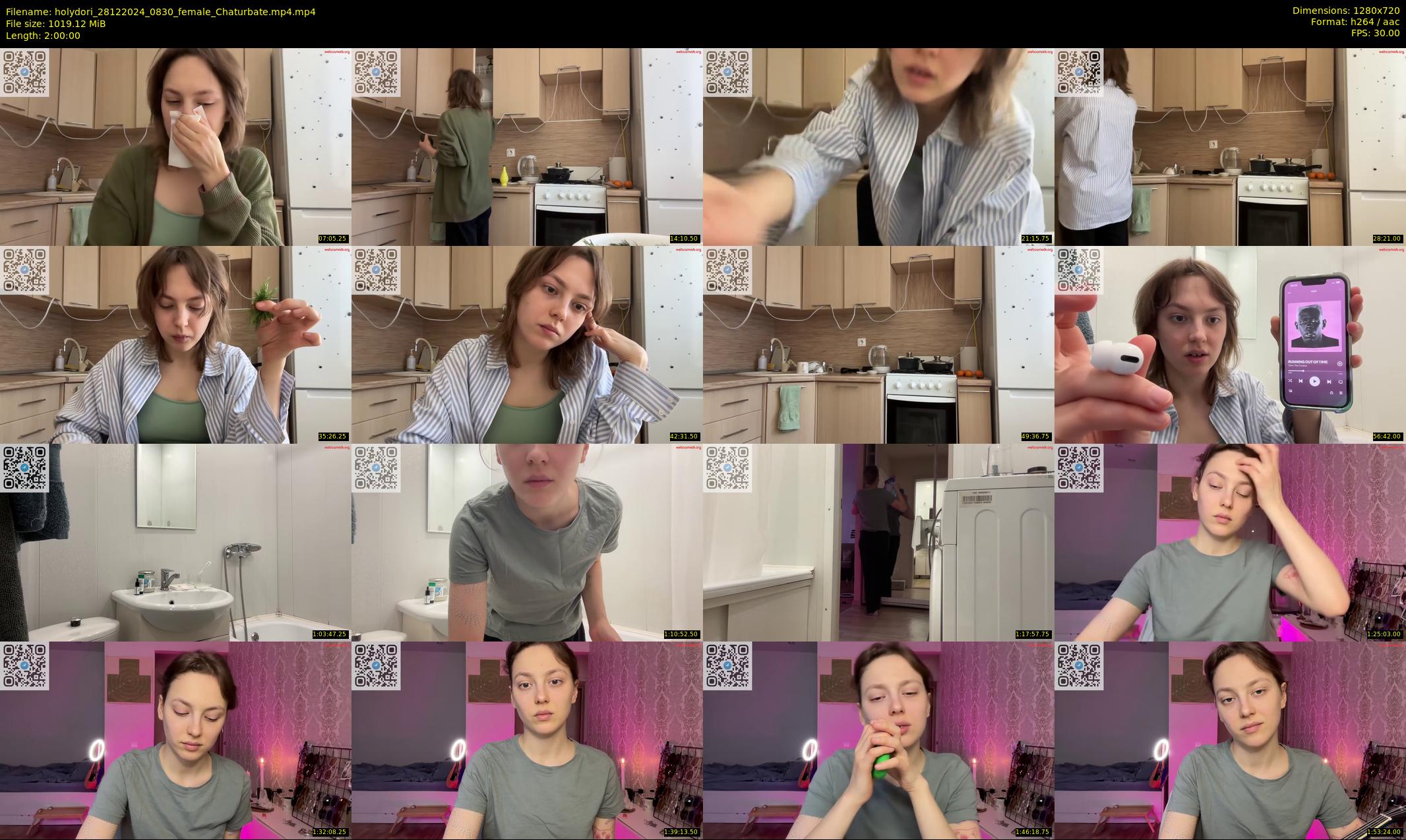 holydori — 120 minute Chaturbate female cam show recording, 720p, Dec 28, 2024