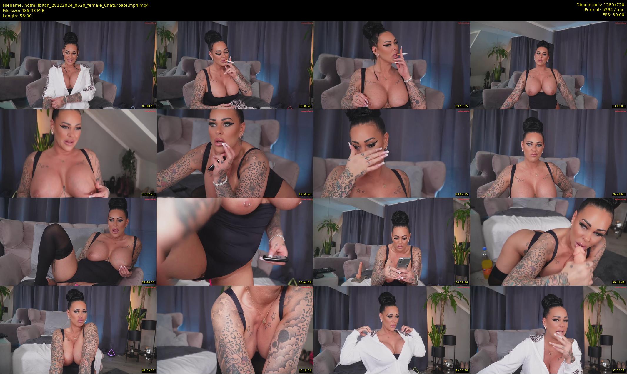 hotmilfbitch — 56 minute Chaturbate female cam show recording, 720p, Dec 28, 2024
