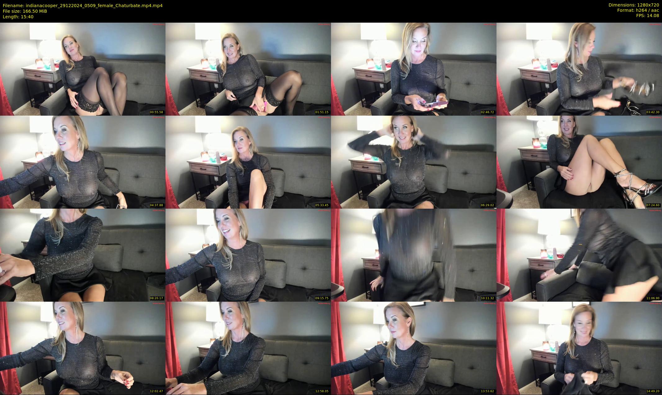 indianacooper — 16 minute Chaturbate female cam show recording, 720p, Dec 29, 2024