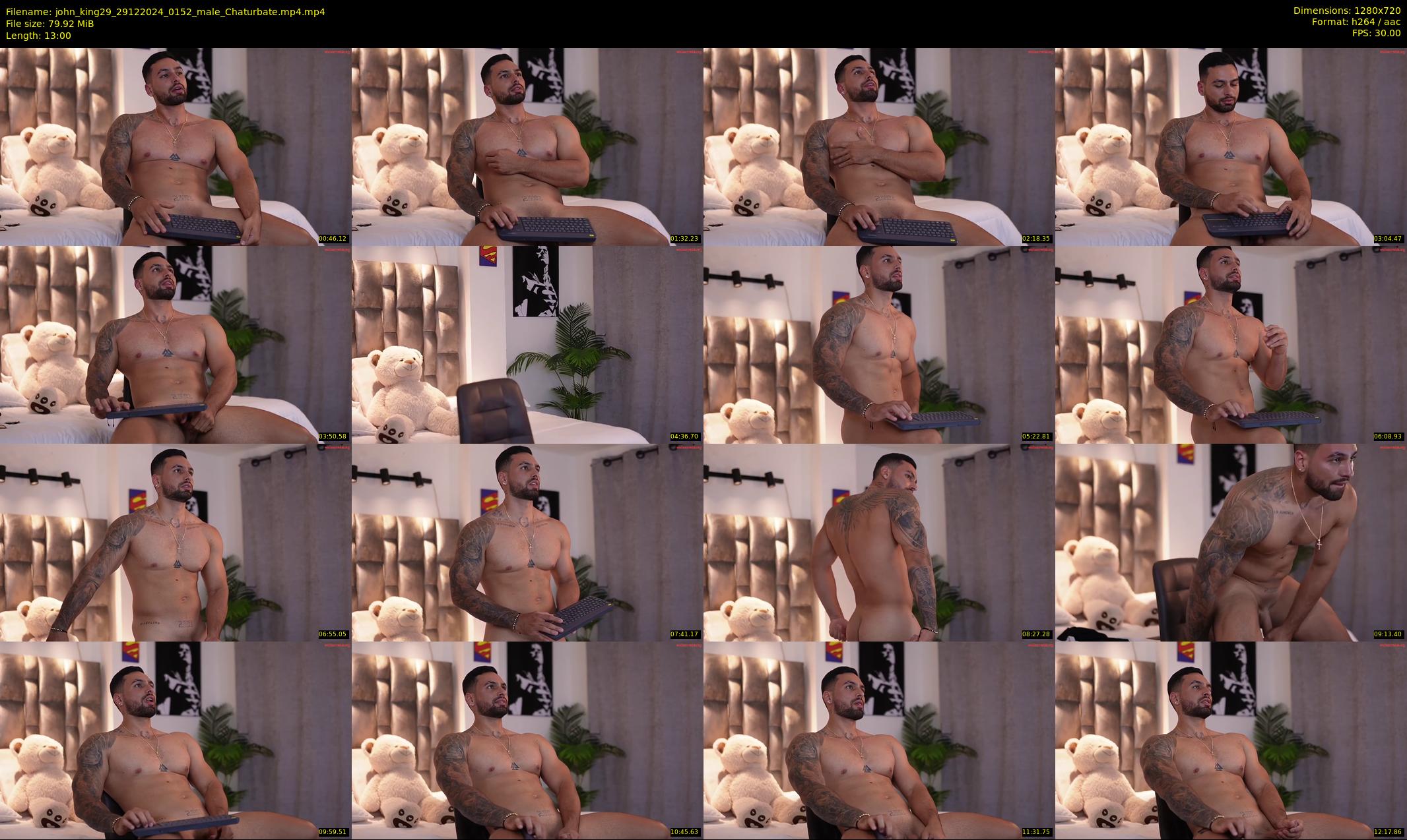 john_king29 — 13 minute Chaturbate male cam show recording, 720p, Dec 29, 2024