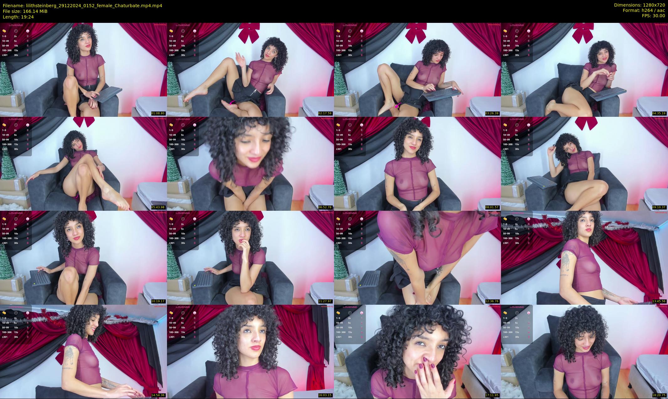 lilithsteinberg — 20 minute Chaturbate female cam show recording, 720p, Dec 29, 2024