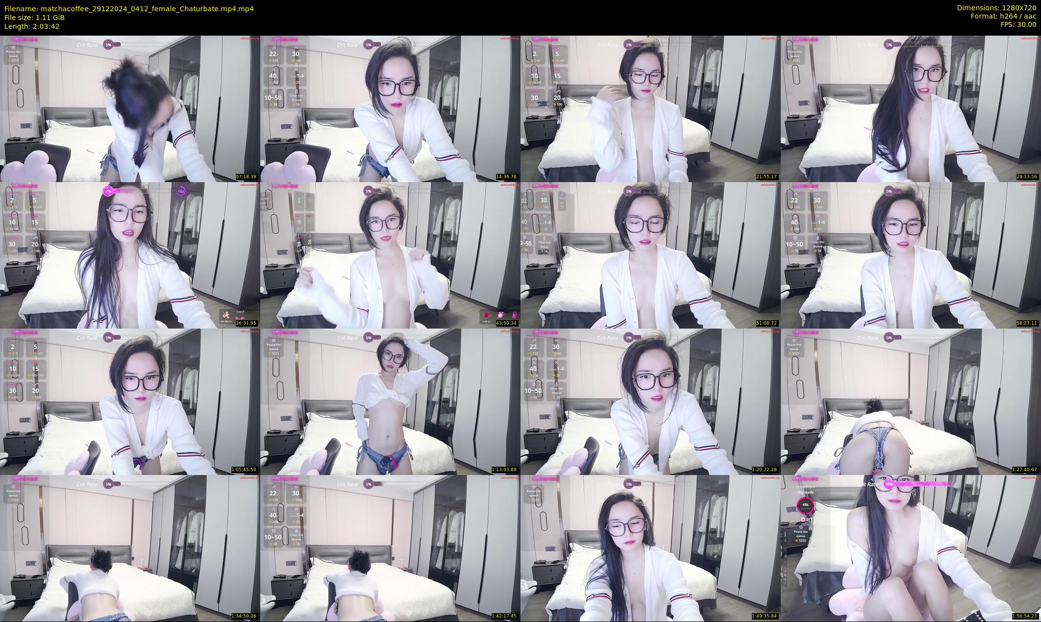 matchacoffee — 124 minute Chaturbate female cam show recording, 720p, Dec 29, 2024