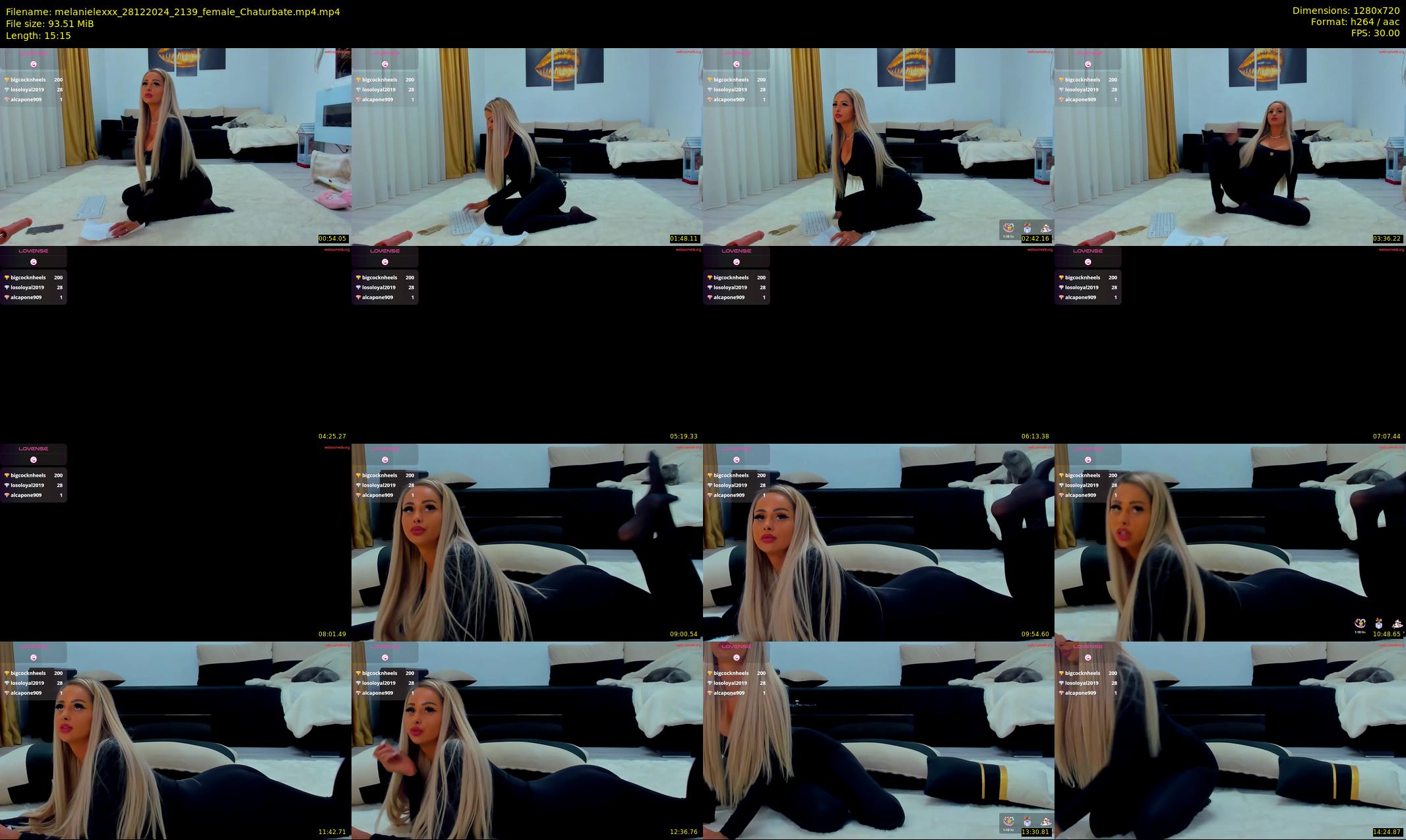 melanielexxx — 16 minute Chaturbate female cam show recording, 720p, Dec 28, 2024