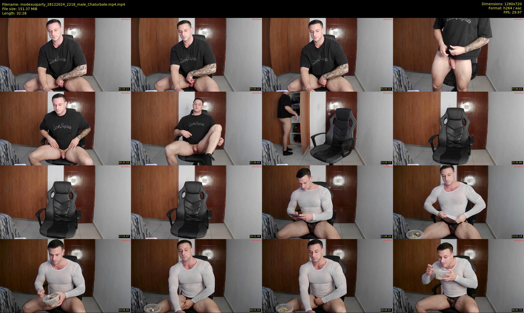 modexusparty — 33 minute Chaturbate male cam show recording, 720p, Dec 28, 2024