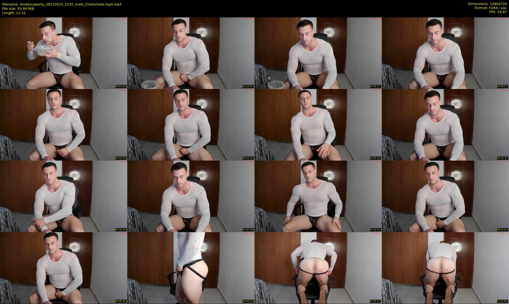 modexusparty — 12 minute Chaturbate male cam show recording, 720p, Dec 28, 2024