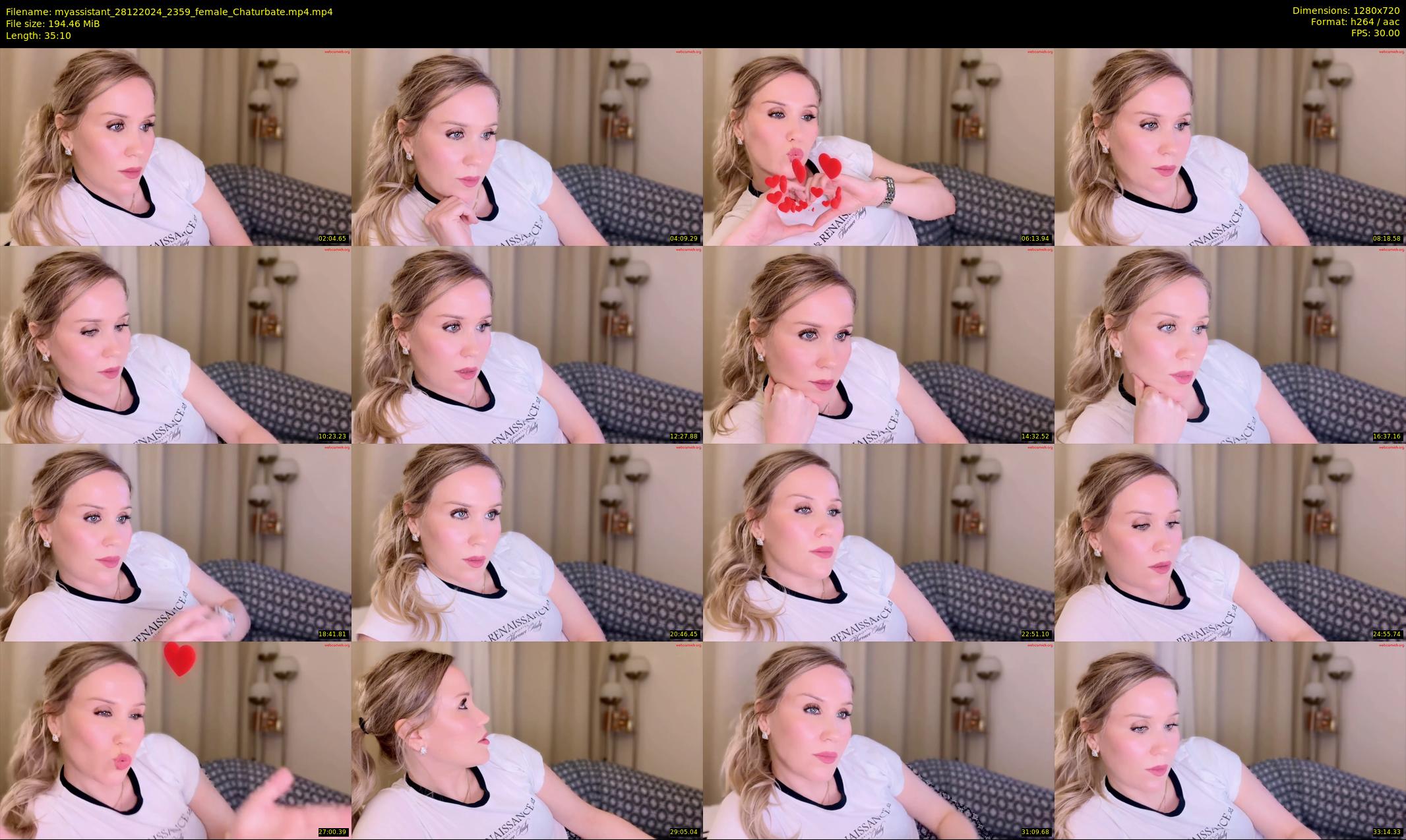 myassistant — 36 minute Chaturbate female cam show recording, 720p, Dec 28, 2024