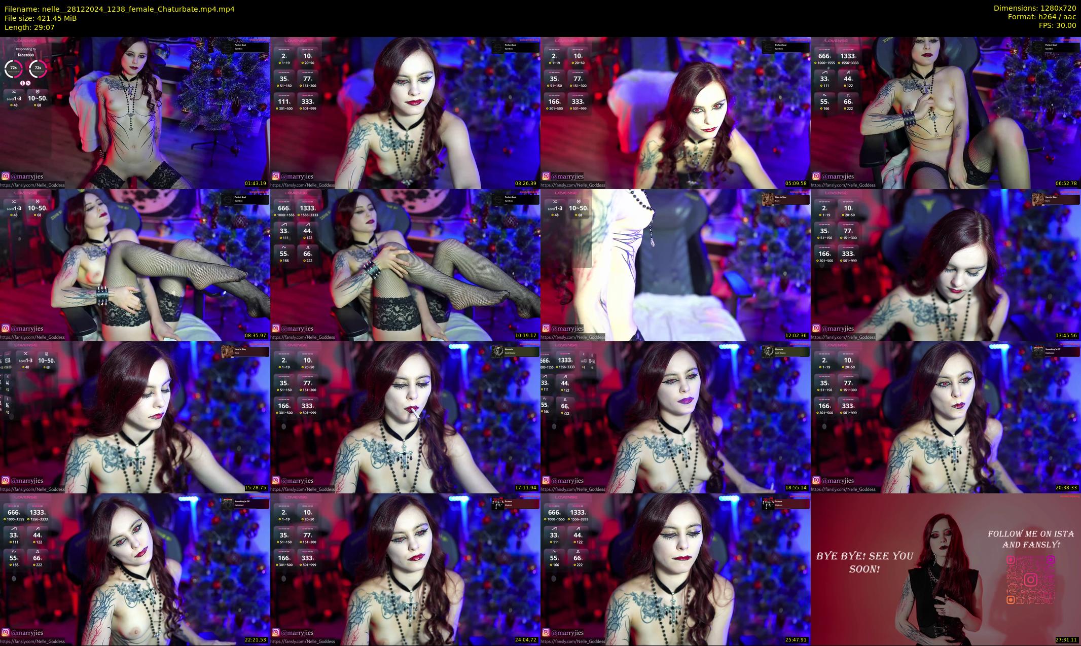 nelle_ — 30 minute Chaturbate female cam show recording, 720p, Dec 28, 2024