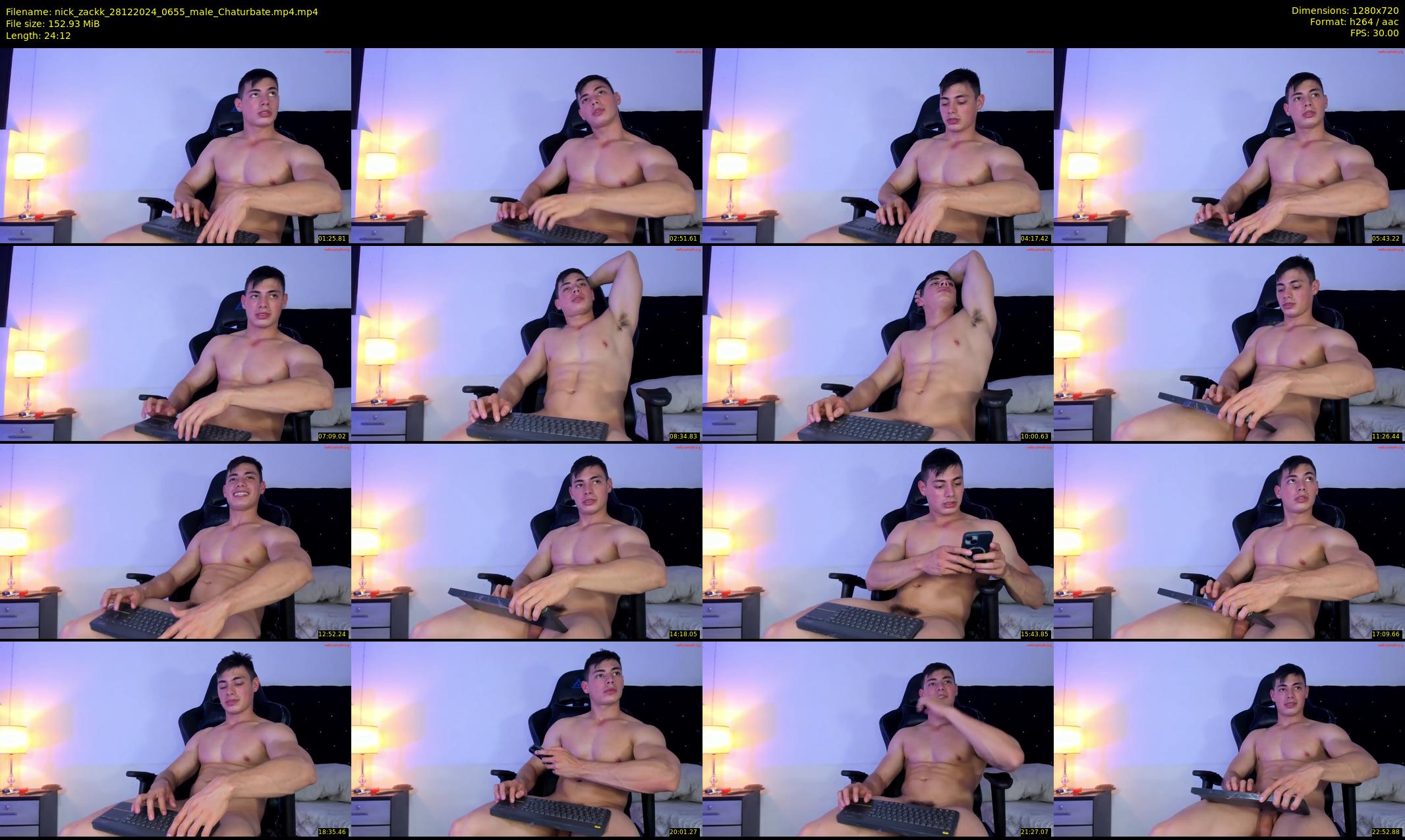 nick_zackk — 25 minute Chaturbate male cam show recording, 720p, Dec 28, 2024