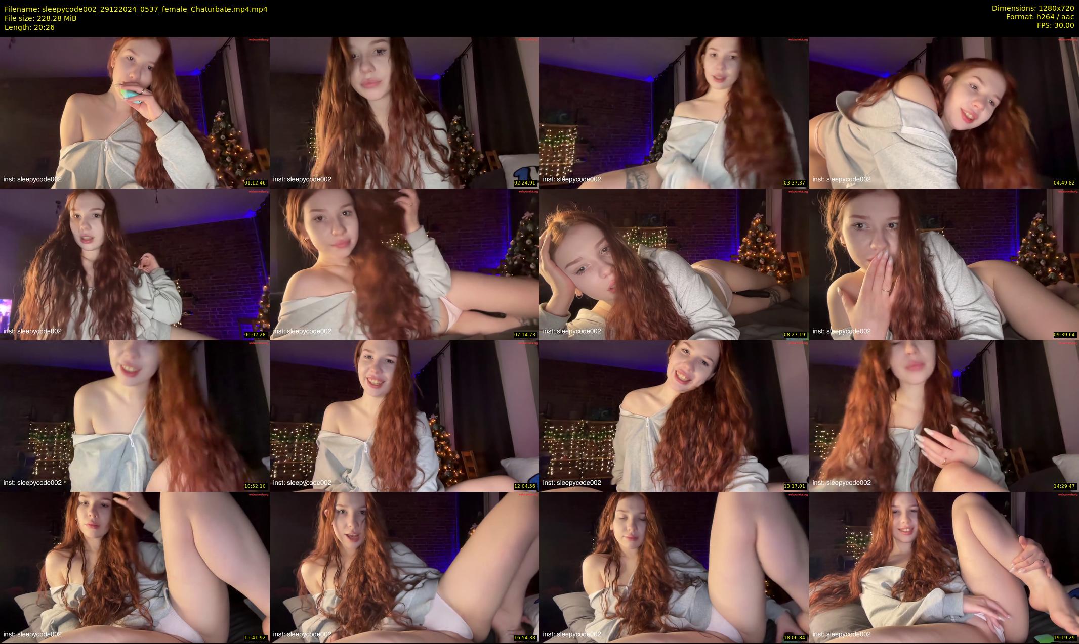 sleepycode002 — 21 minute Chaturbate female cam show recording, 720p, Dec 29, 2024