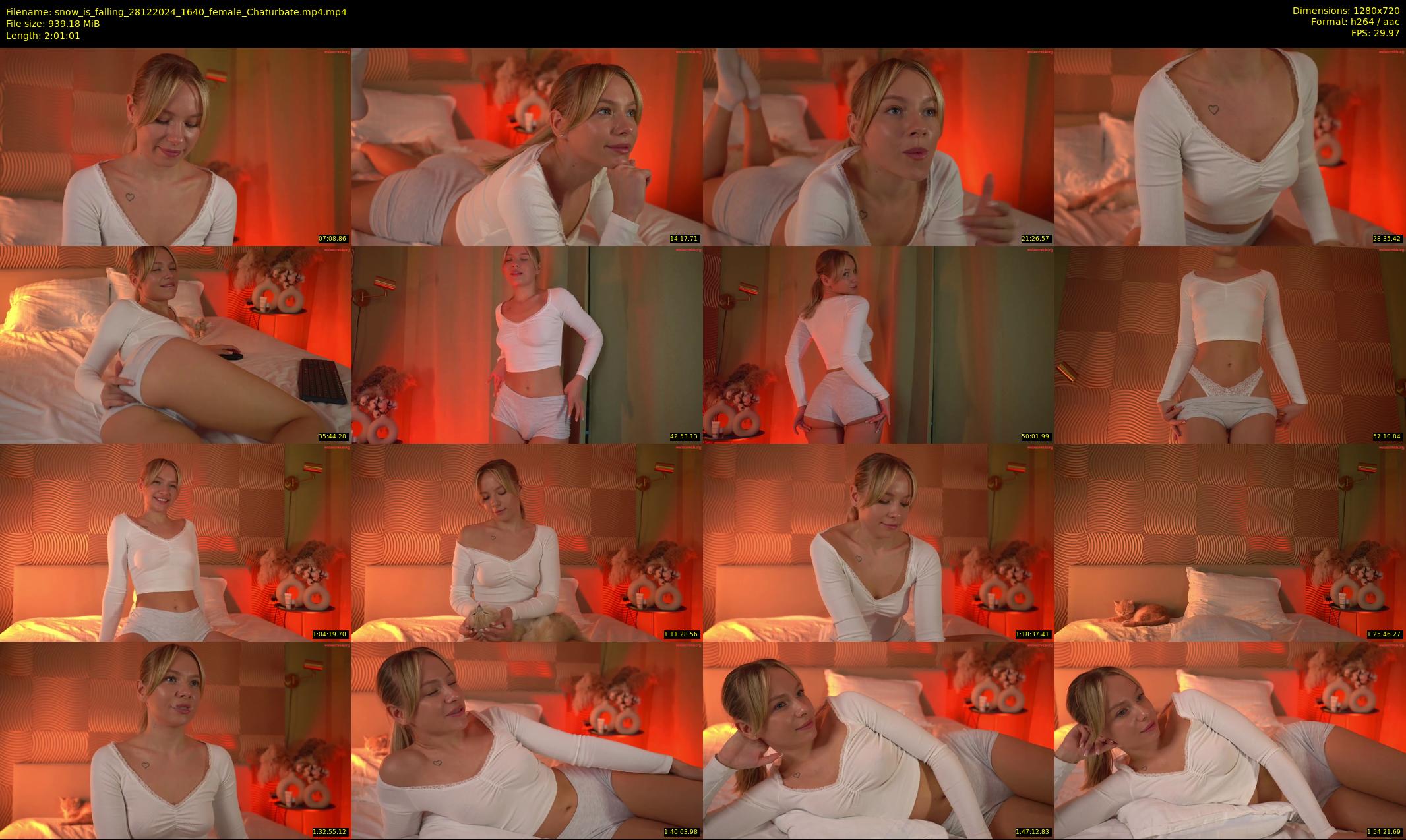 snow_is_falling — 122 minute Chaturbate female cam show recording, 720p, Dec 28, 2024