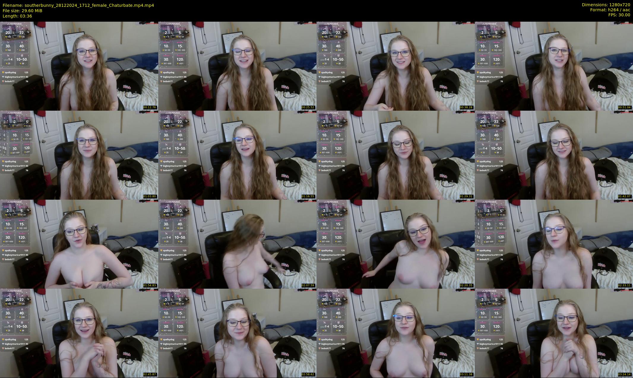 southerbunny — 4 minute Chaturbate female cam show recording, 720p, Dec 28, 2024