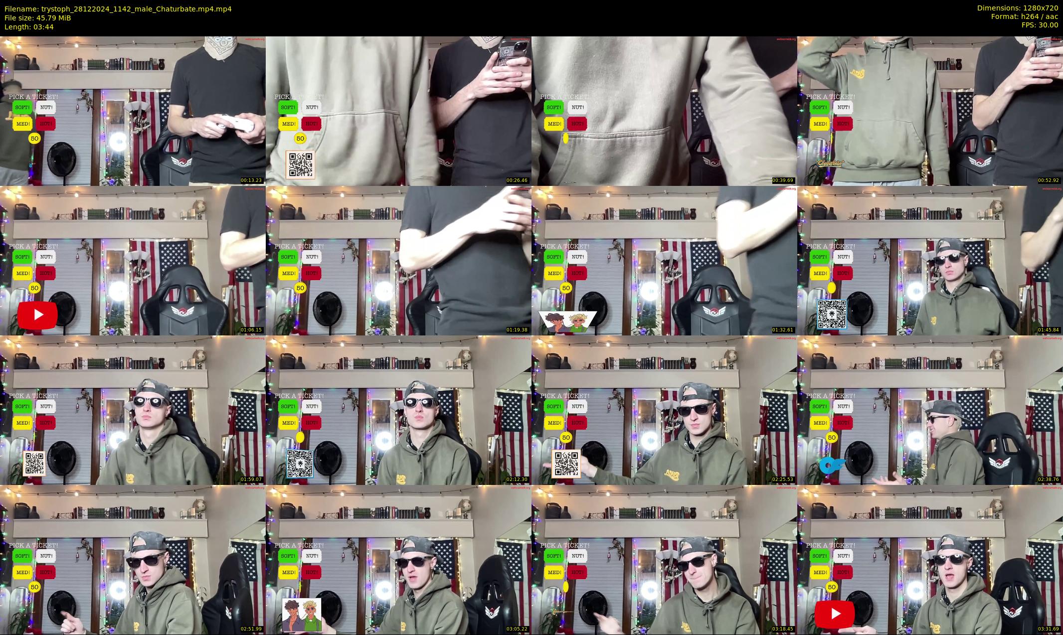 trystoph — 4 minute Chaturbate male cam show recording, 720p, Dec 28, 2024
