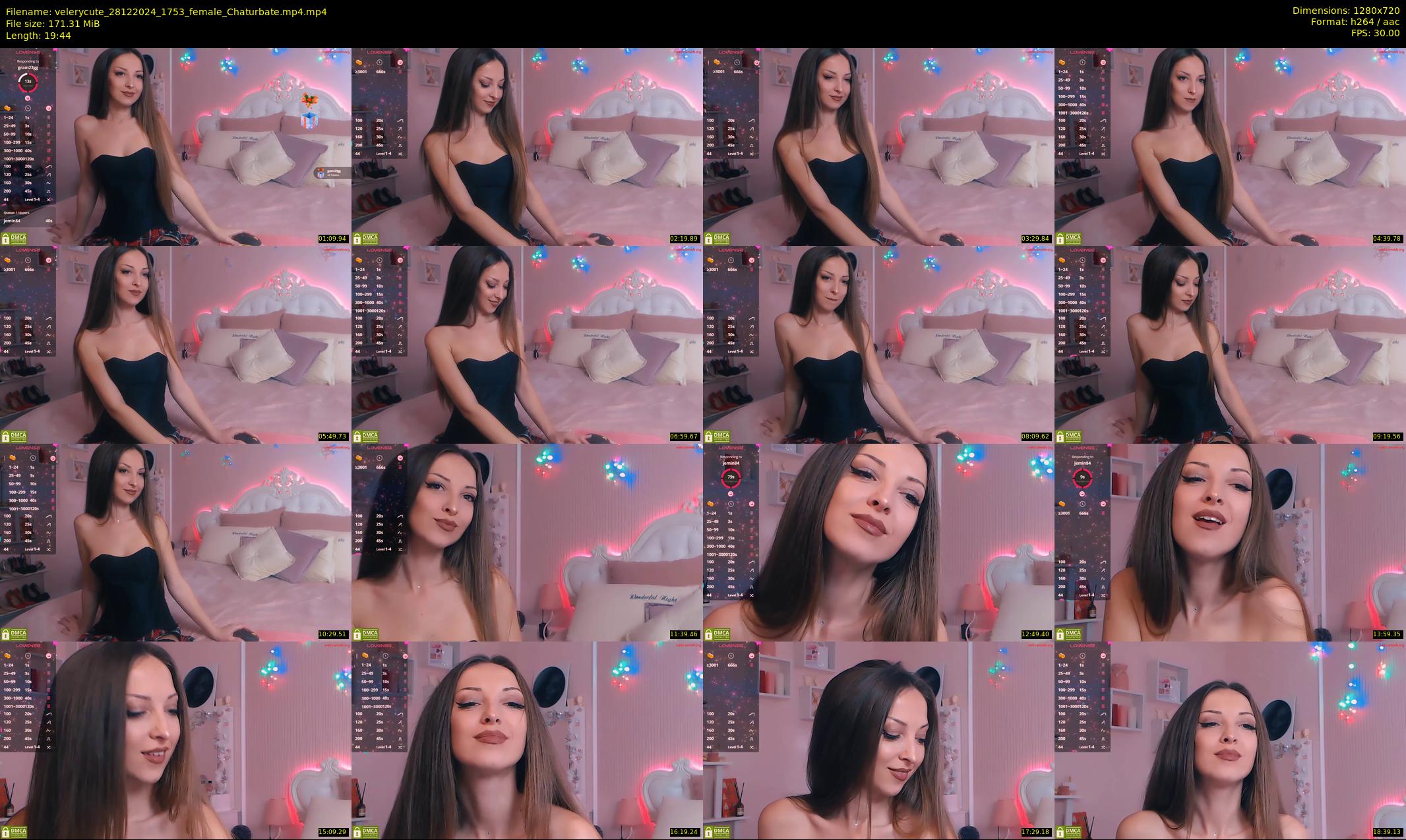 velerycute — 20 minute Chaturbate female cam show recording, 720p, Dec 28, 2024