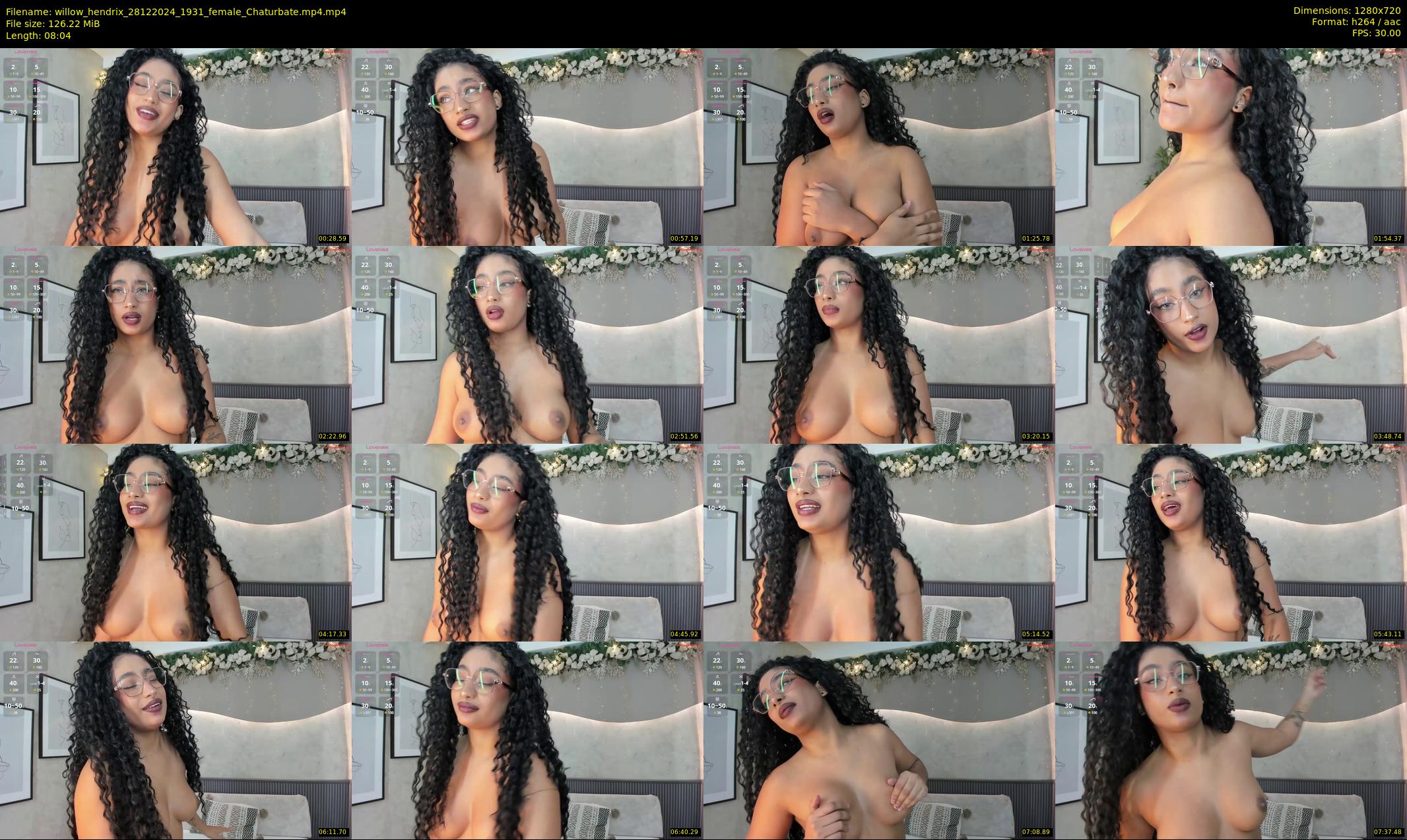 willow_hendrix — 9 minute Chaturbate female cam show recording, 720p, Dec 28, 2024