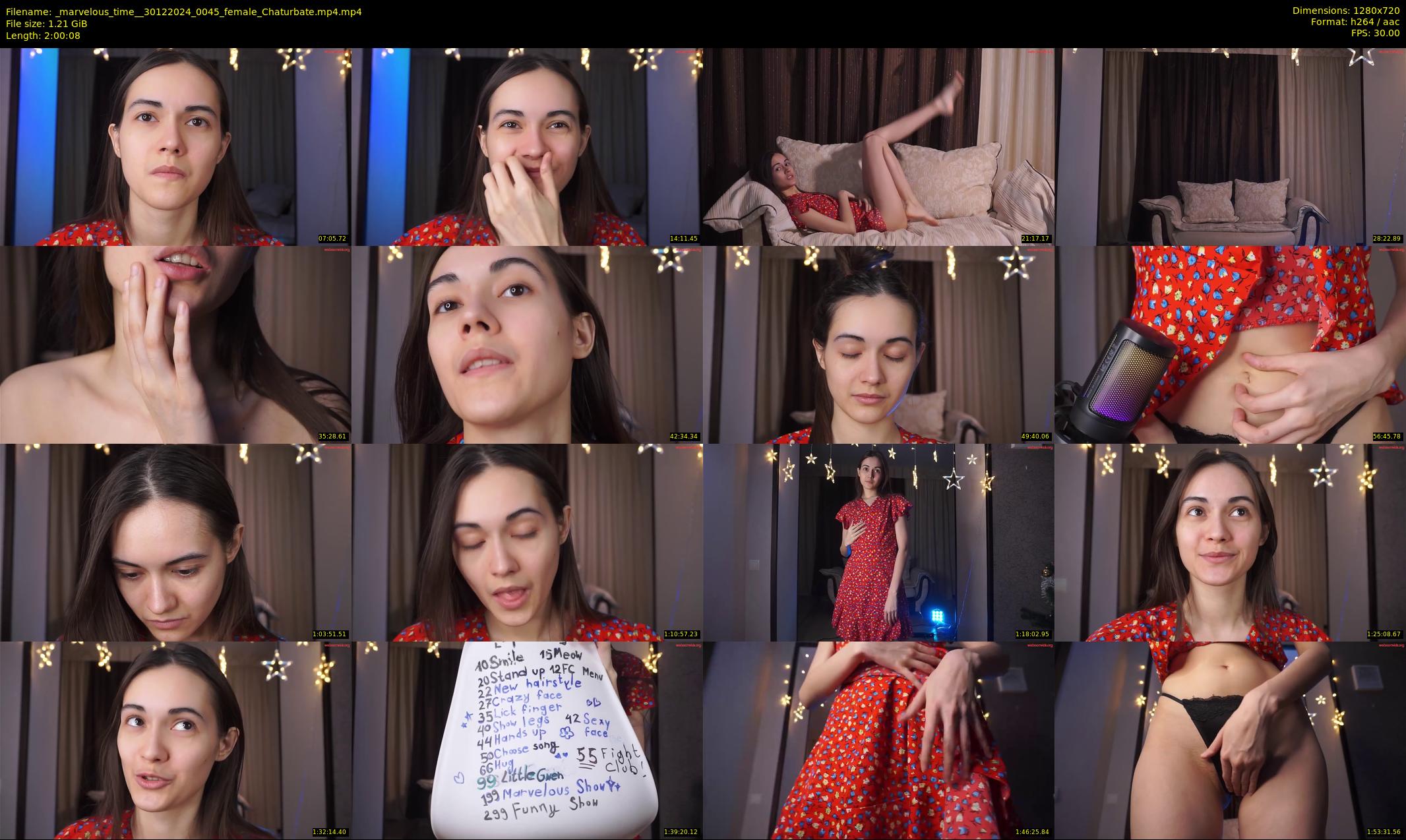 _marvelous_time_ — 121 minute Chaturbate female cam show recording, 720p, Dec 30, 2024