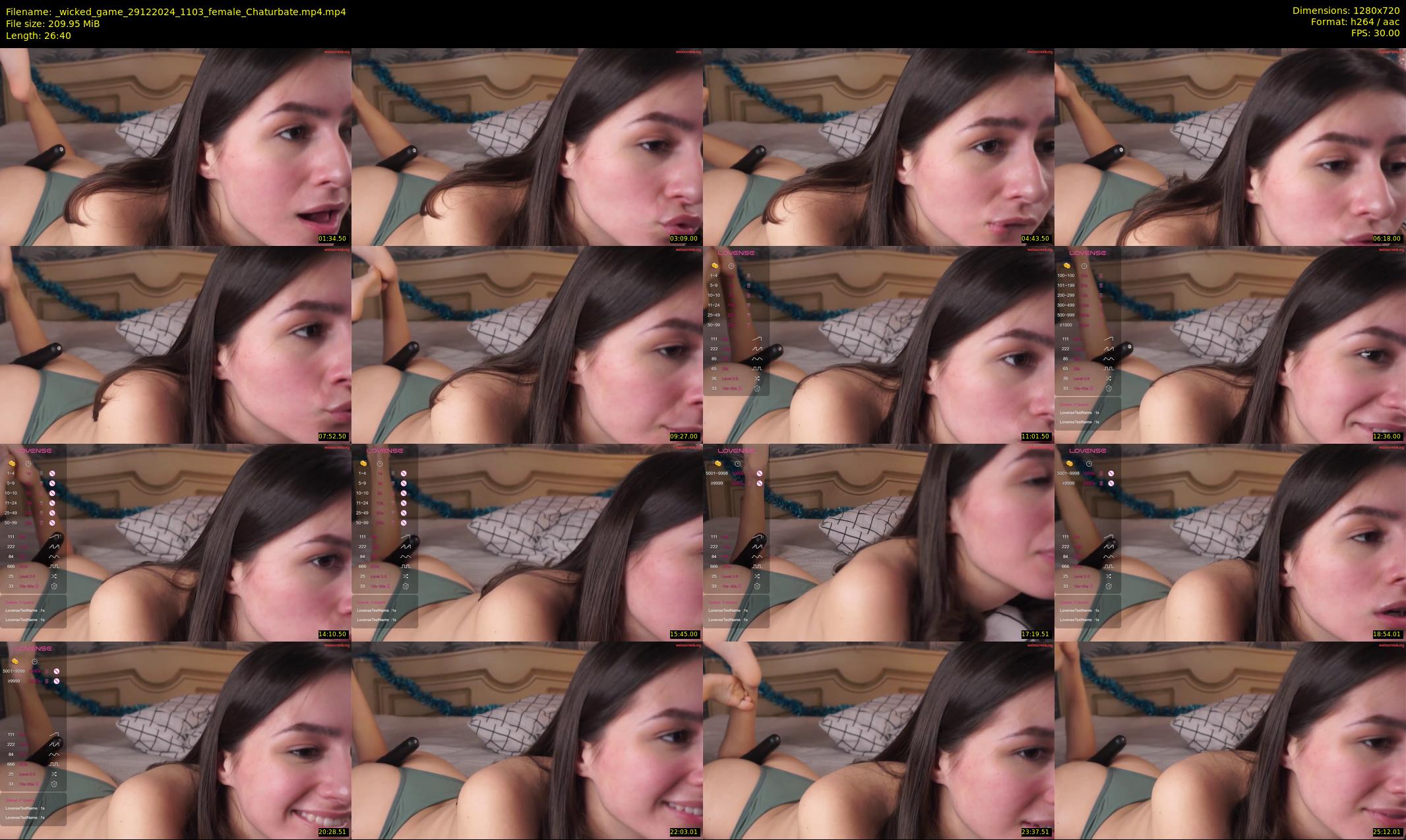 _wicked_game — 27 minute Chaturbate female cam show recording, 720p, Dec 29, 2024