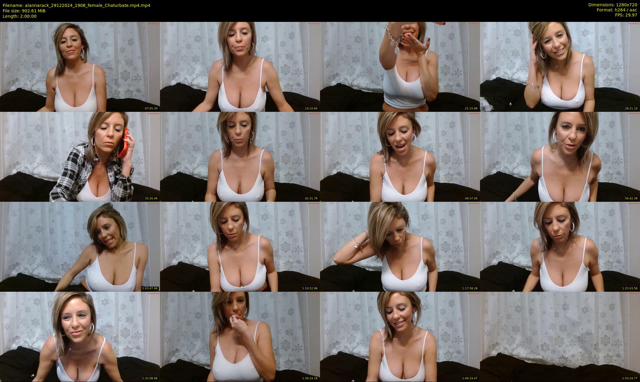 alannarack — 120 minute Chaturbate female cam show recording, 720p, Dec 29, 2024