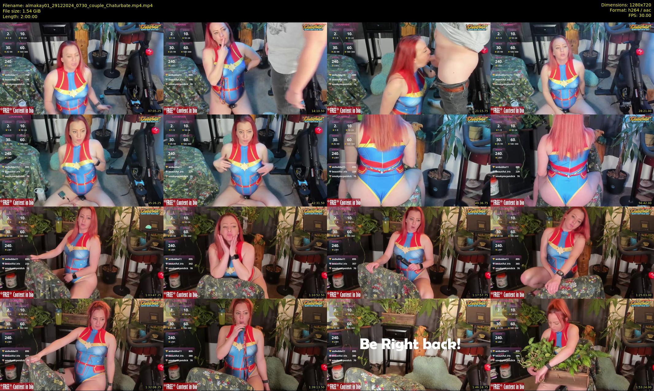 almakay01 — 120 minute Chaturbate couple cam show recording, 720p, Dec 29, 2024