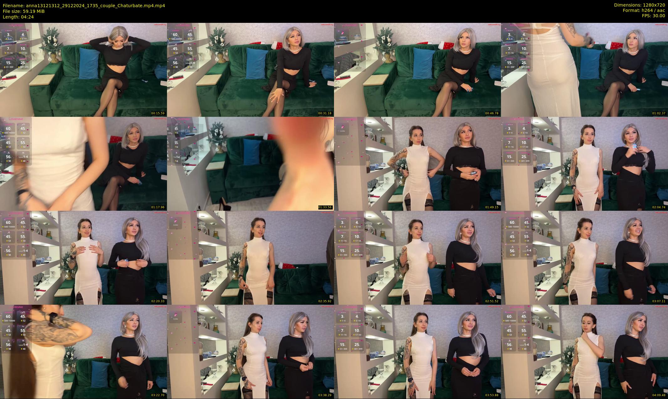 anna13121312 — 5 minute Chaturbate couple cam show recording, 720p, Dec 29, 2024