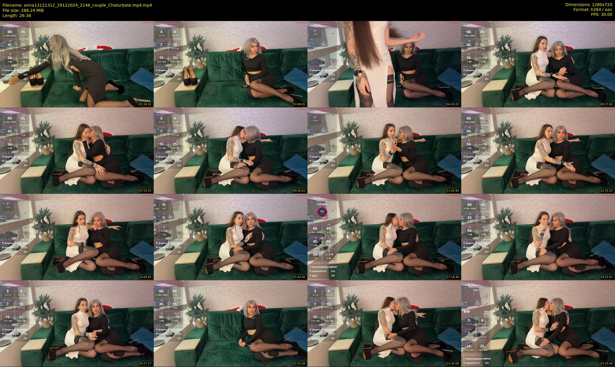 anna13121312 — 27 minute Chaturbate couple cam show recording, 720p, Dec 29, 2024