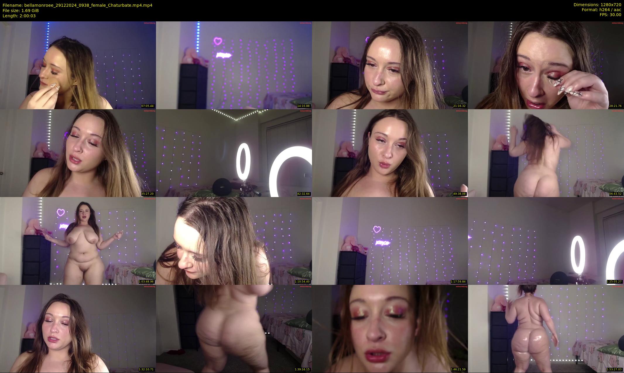 bellamonroee — 121 minute Chaturbate female cam show recording, 720p, Dec 29, 2024