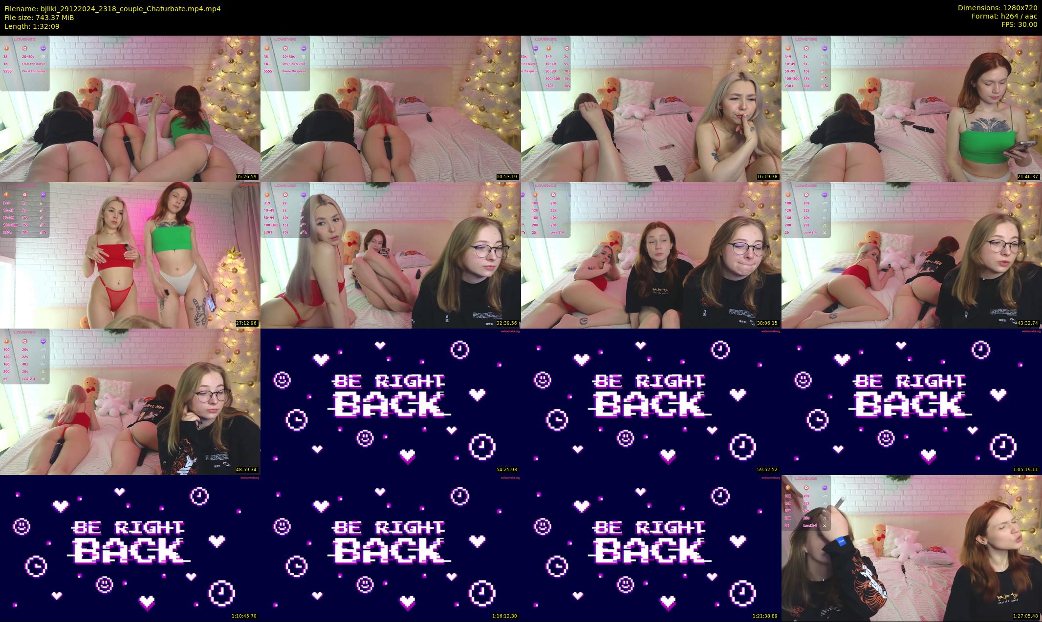 bjliki — 93 minute Chaturbate couple cam show recording, 720p, Dec 29, 2024
