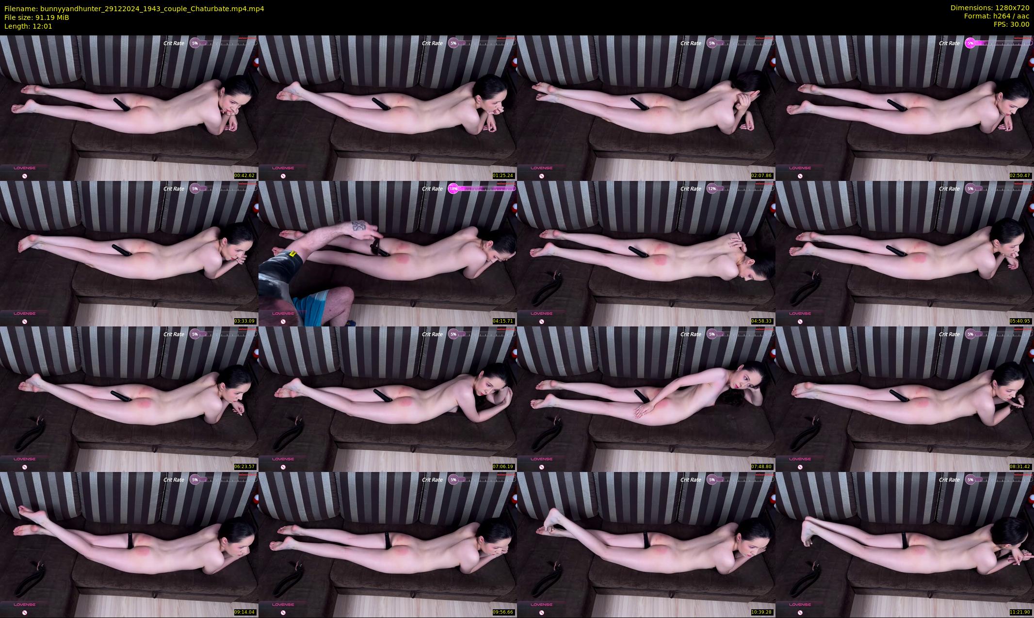 bunnyyandhunter — 13 minute Chaturbate couple cam show recording, 720p, Dec 29, 2024