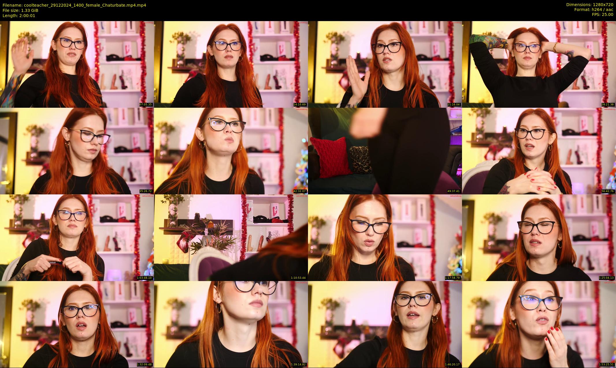 coolteacher — 121 minute Chaturbate female cam show recording, 720p, Dec 29, 2024