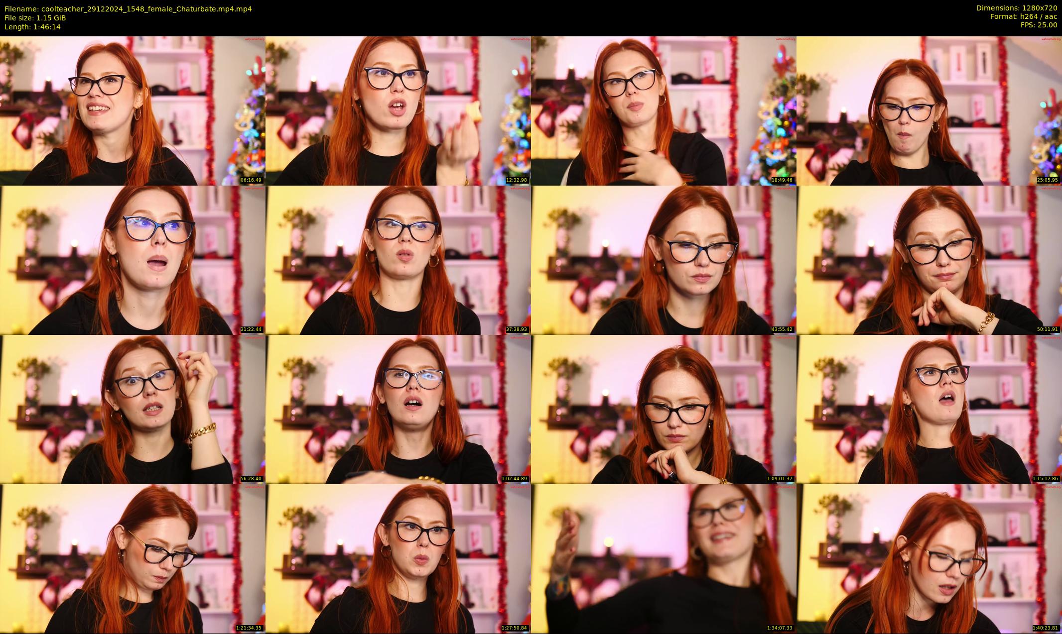 coolteacher — 107 minute Chaturbate female cam show recording, 720p, Dec 29, 2024