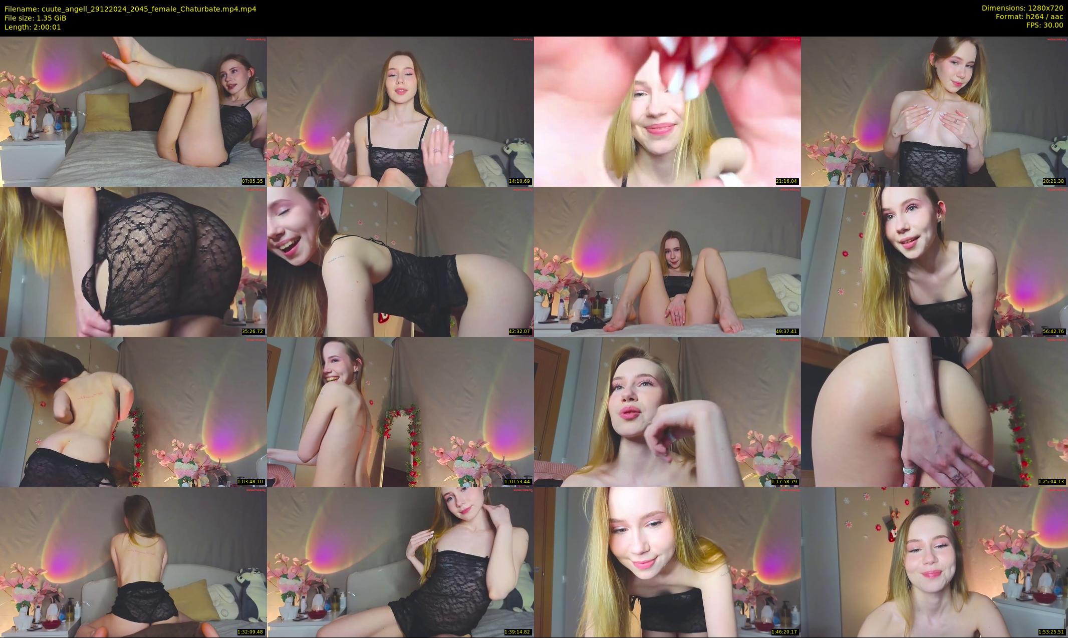 cuute_angell — 121 minute Chaturbate female cam show recording, 720p, Dec 29, 2024