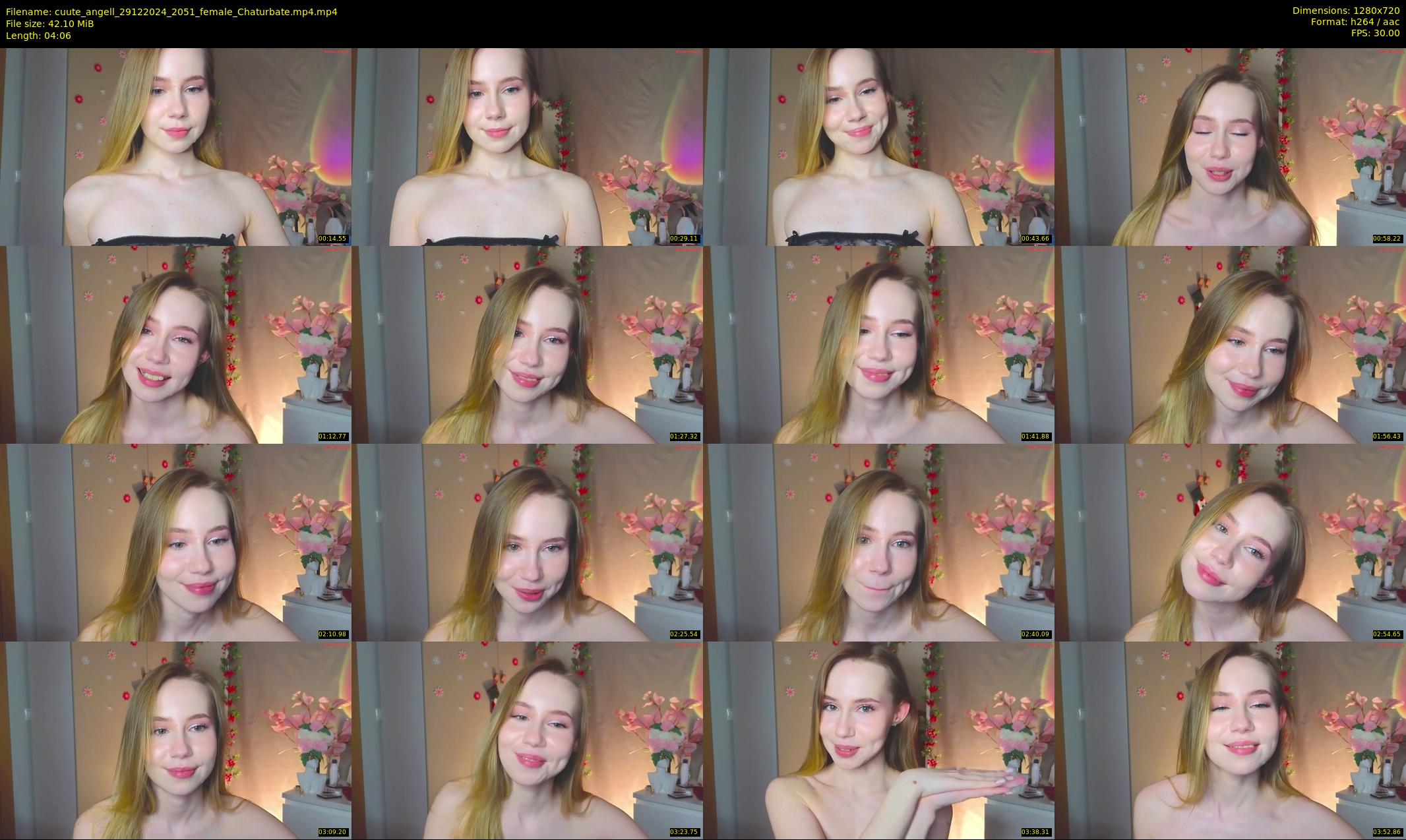 cuute_angell — 5 minute Chaturbate female cam show recording, 720p, Dec 29, 2024