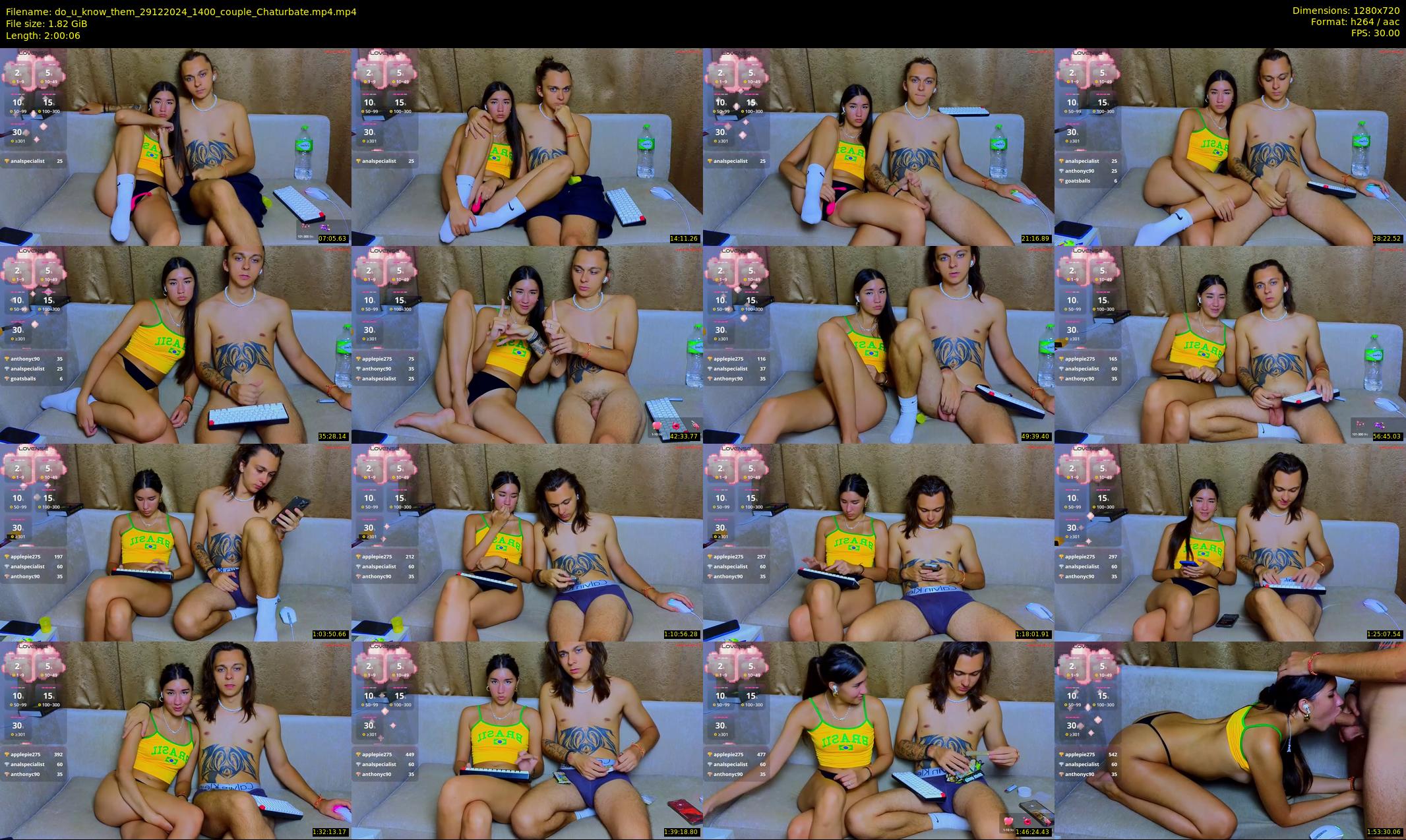 do_u_know_them — 121 minute Chaturbate couple cam show recording, 720p, Dec 29, 2024