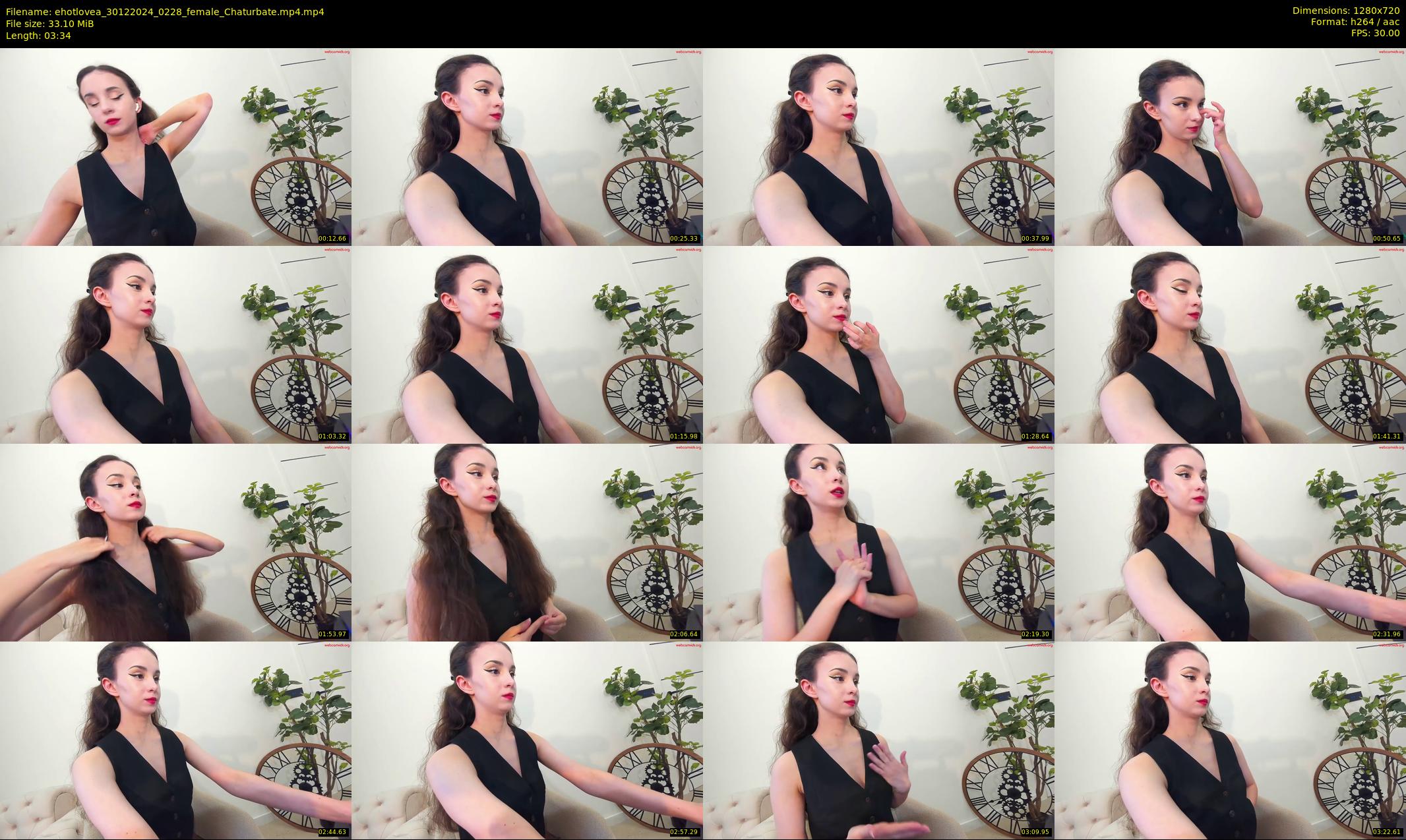 ehotlovea — 4 minute Chaturbate female cam show recording, 720p, Dec 30, 2024