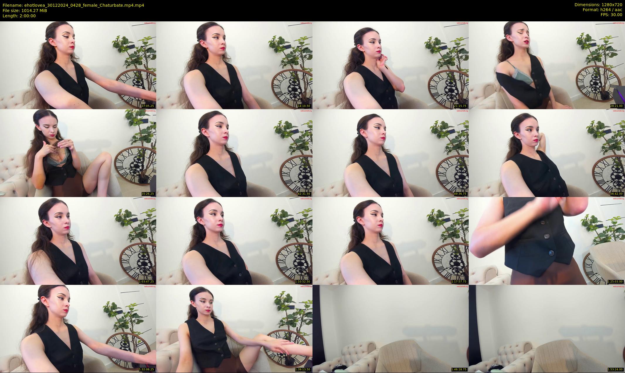 ehotlovea — 120 minute Chaturbate female cam show recording, 720p, Dec 30, 2024