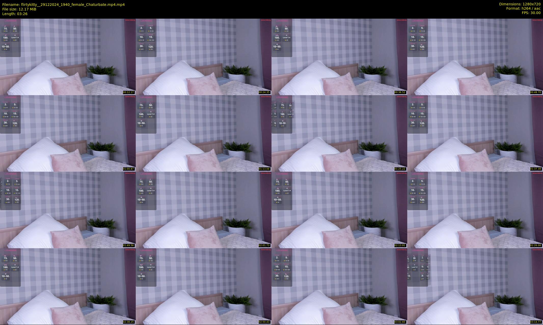 flirtykitty_ — 4 minute Chaturbate female cam show recording, 720p, Dec 29, 2024