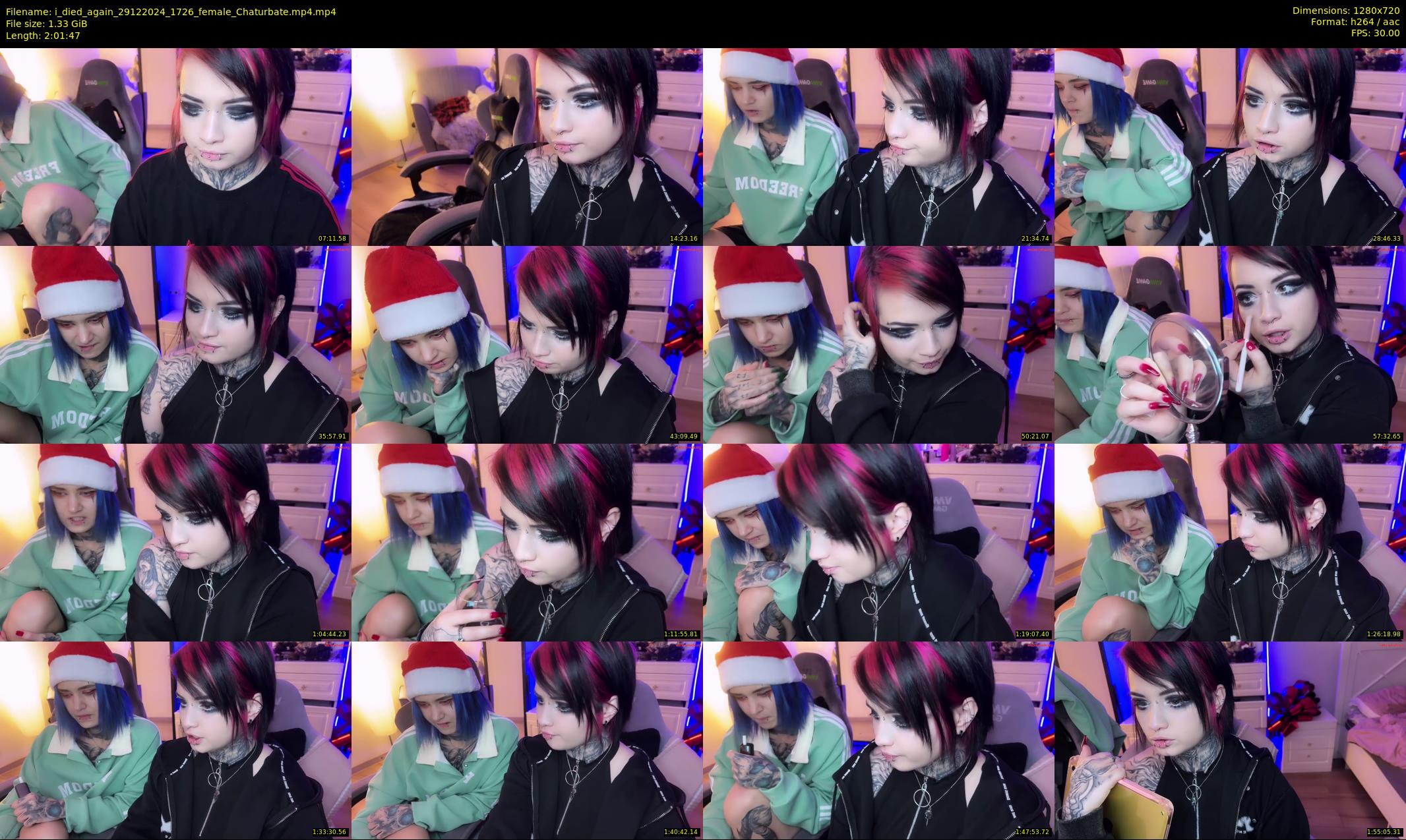 i_died_again — 122 minute Chaturbate female cam show recording, 720p, Dec 29, 2024