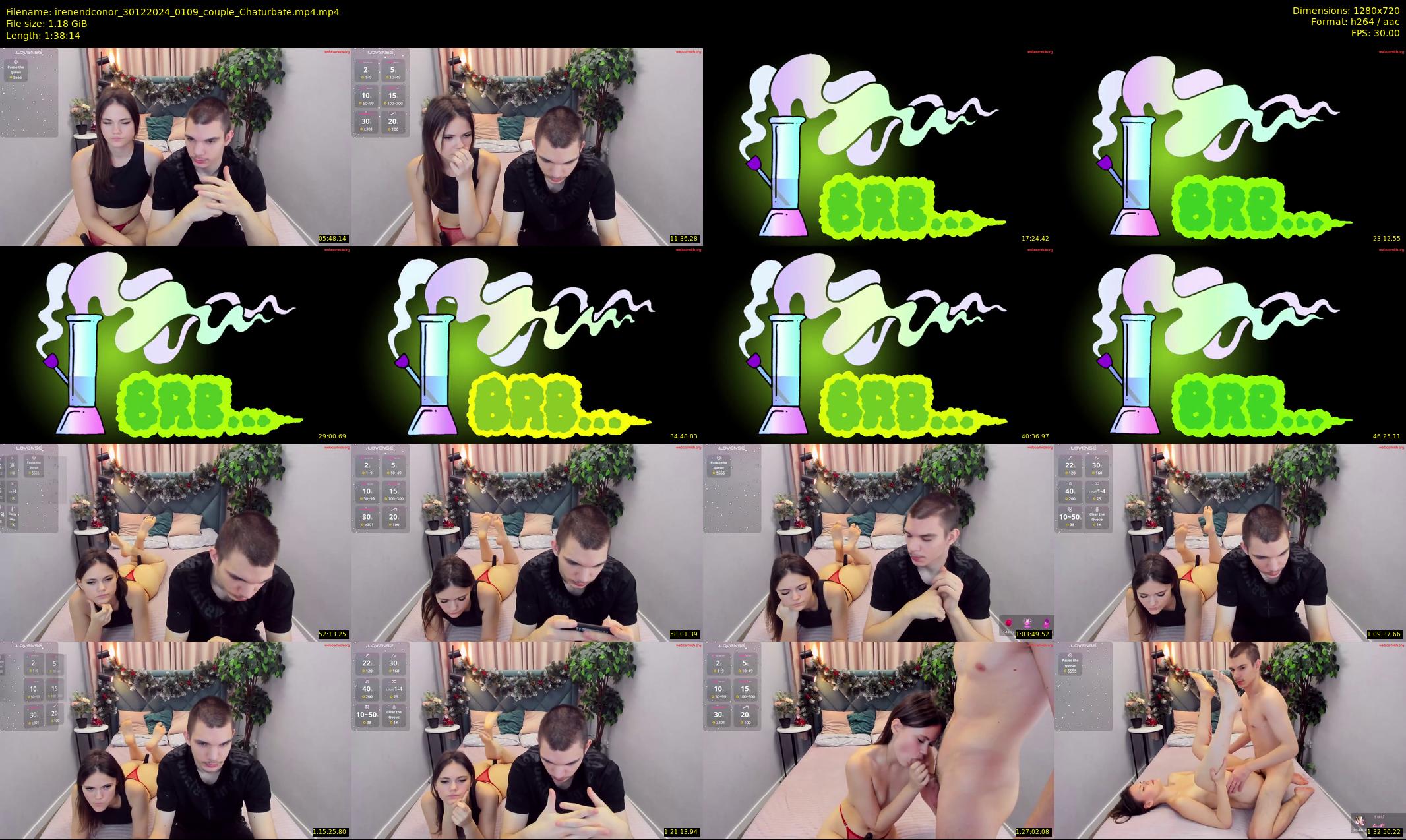 irenendconor — 99 minute Chaturbate couple cam show recording, 720p, Dec 30, 2024