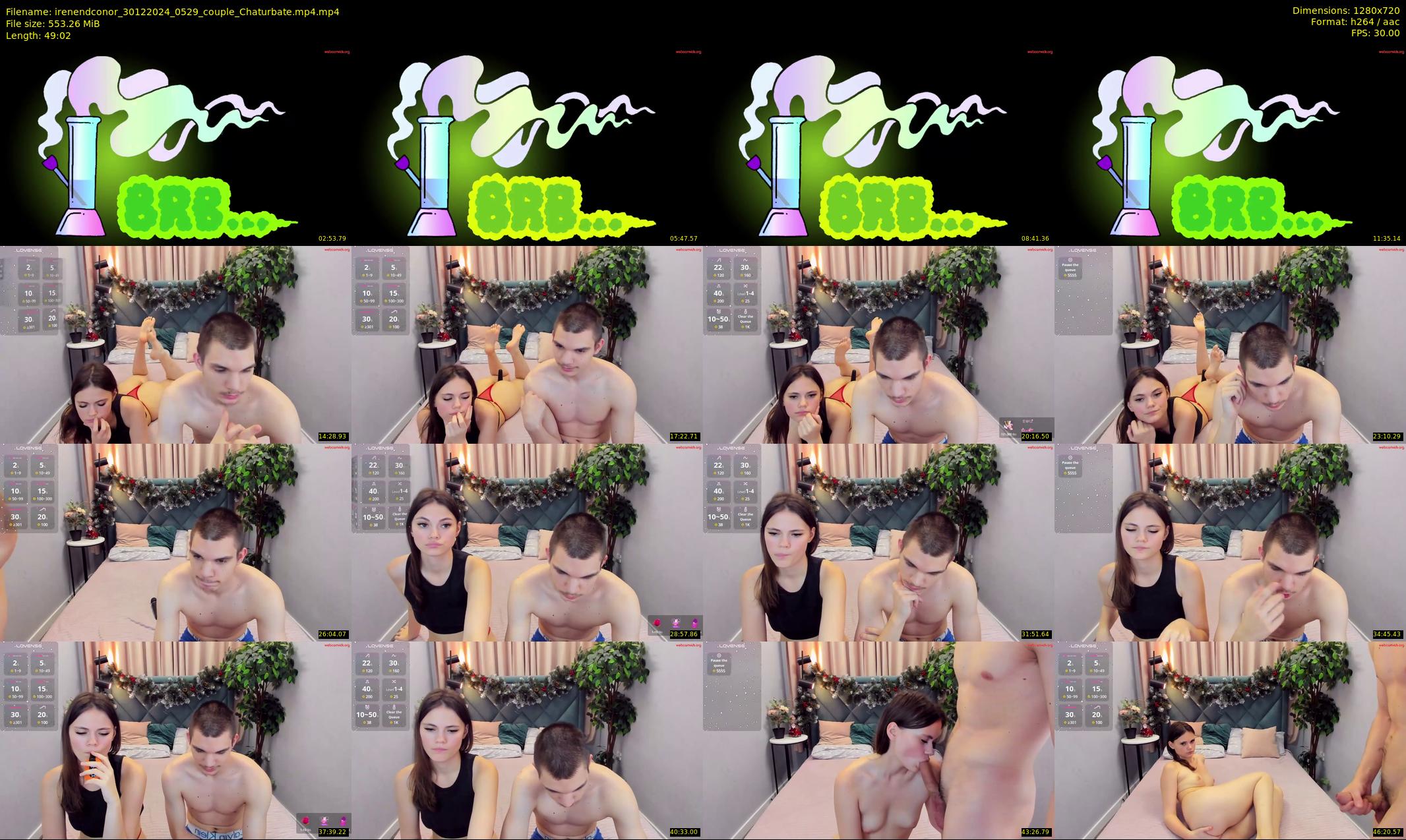 irenendconor — 50 minute Chaturbate couple cam show recording, 720p, Dec 30, 2024
