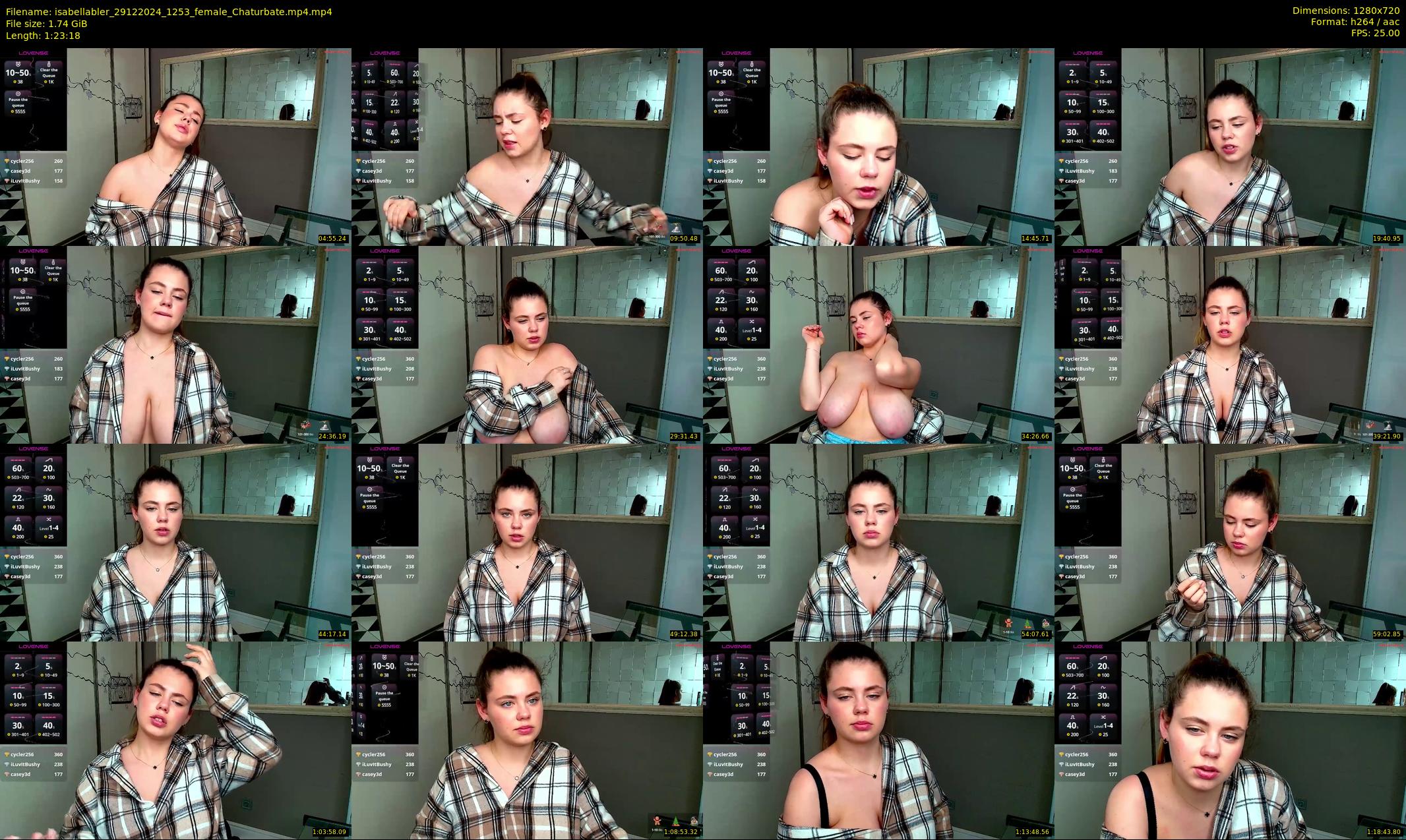 isabellabler — 84 minute Chaturbate female cam show recording, 720p, Dec 29, 2024