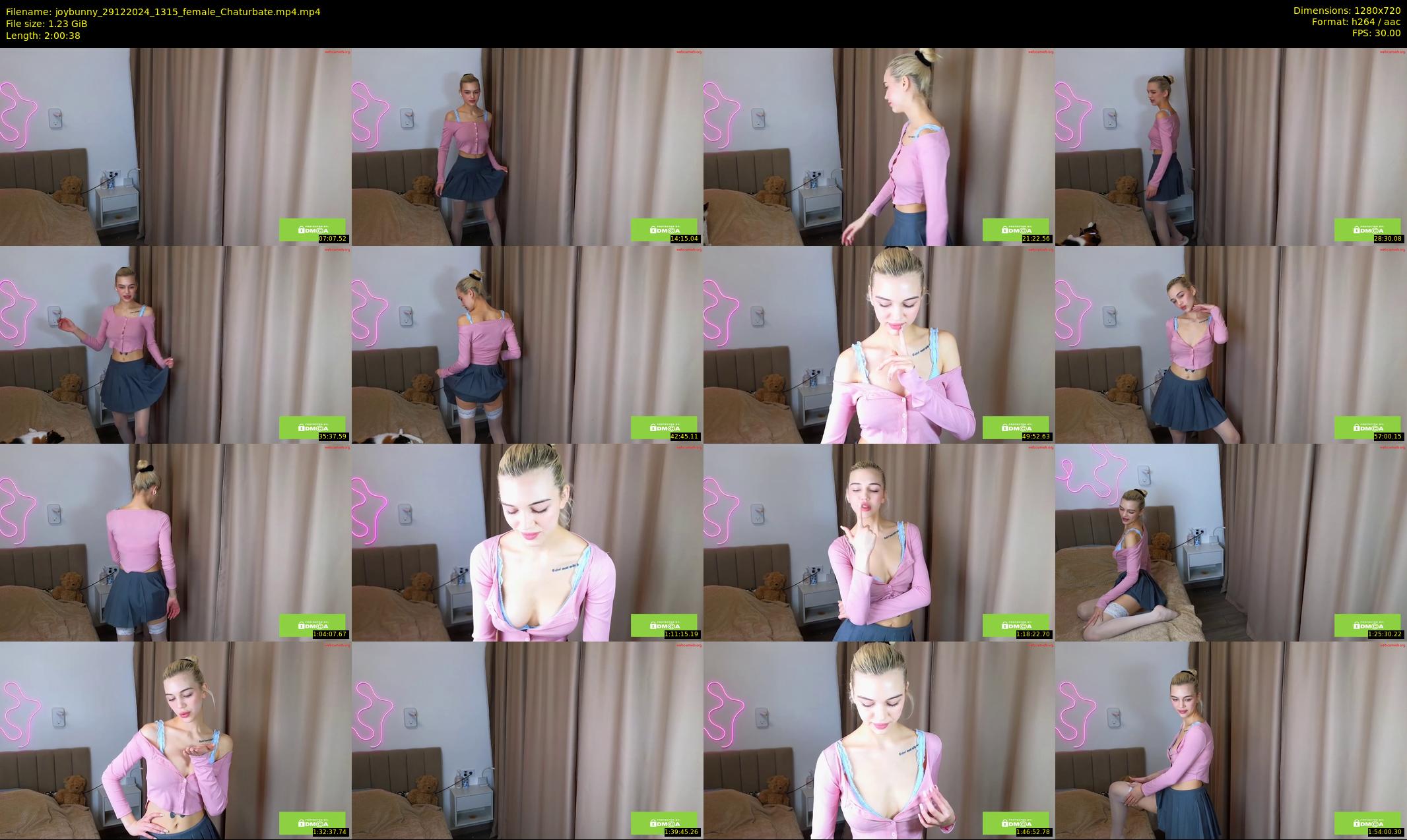 joybunny — 121 minute Chaturbate female cam show recording, 720p, Dec 29, 2024