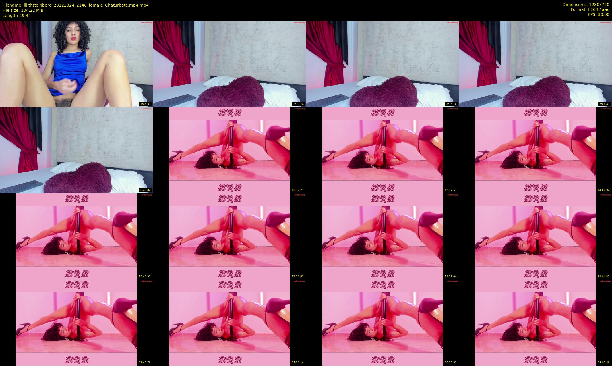 lilithsteinberg — 30 minute Chaturbate female cam show recording, 720p, Dec 29, 2024