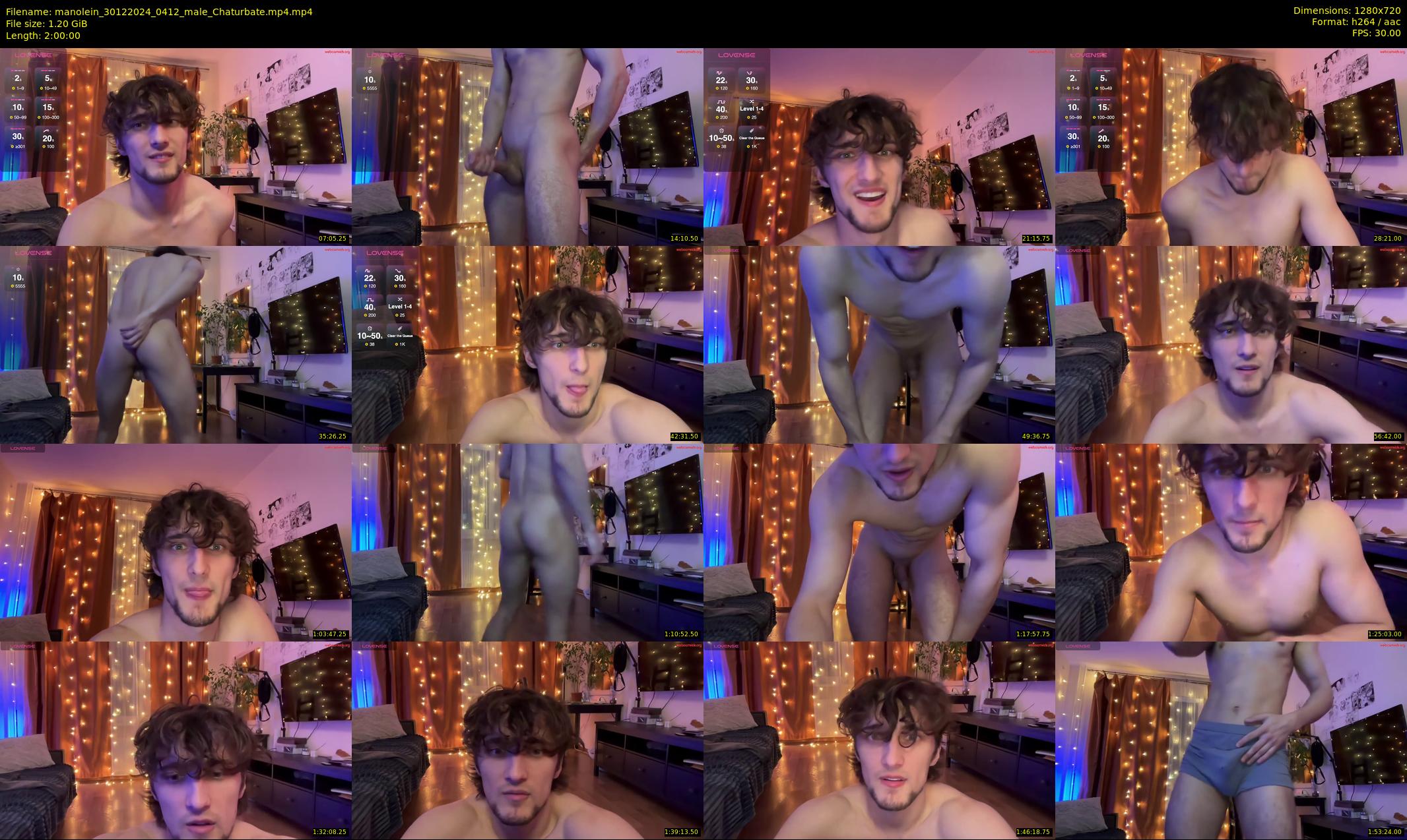 manolein — 120 minute Chaturbate male cam show recording, 720p, Dec 30, 2024