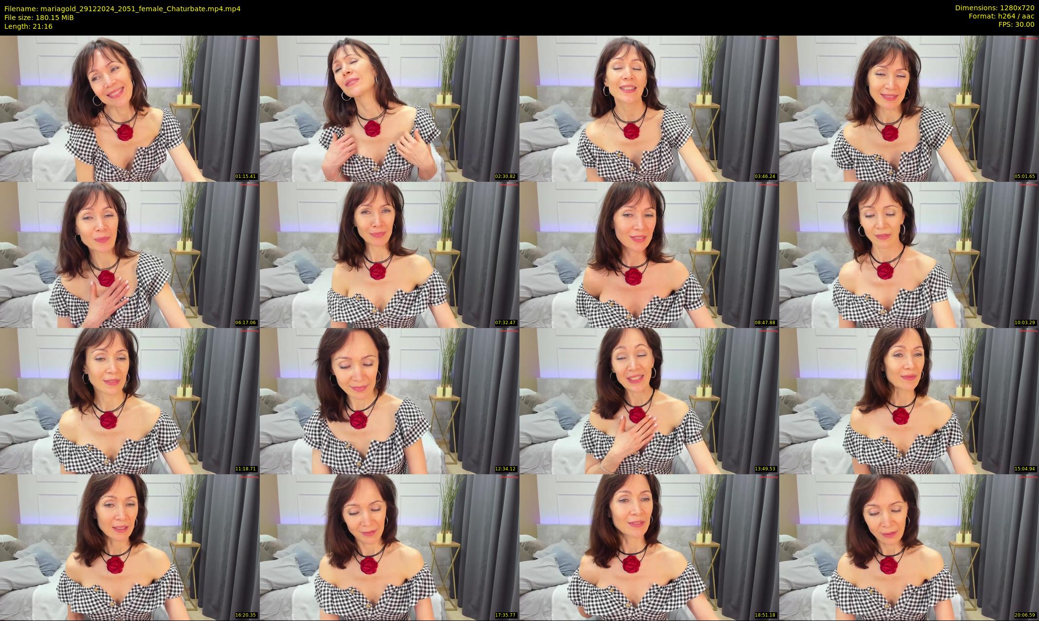 mariagold — 22 minute Chaturbate female cam show recording, 720p, Dec 29, 2024