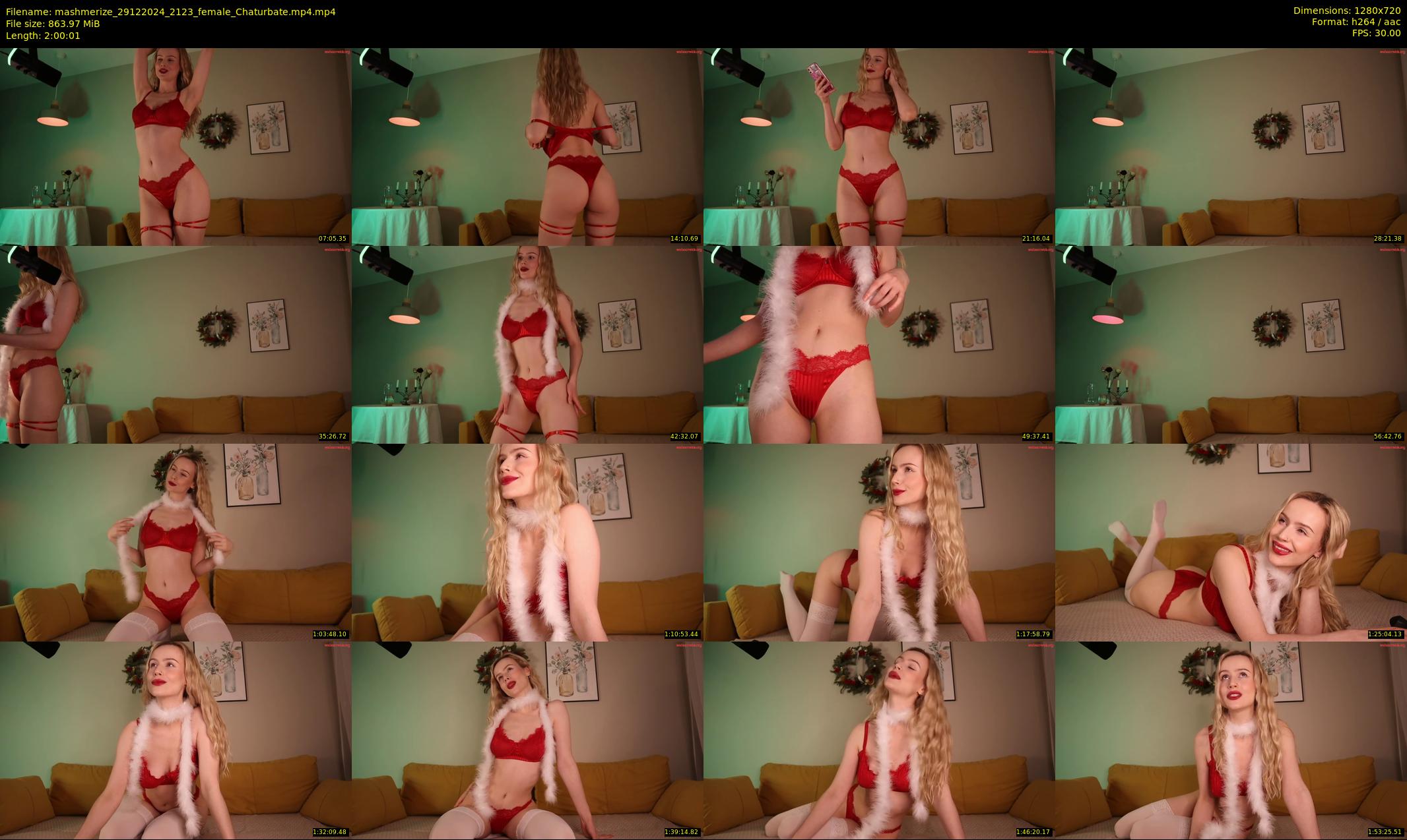 mashmerize — 121 minute Chaturbate female cam show recording, 720p, Dec 29, 2024