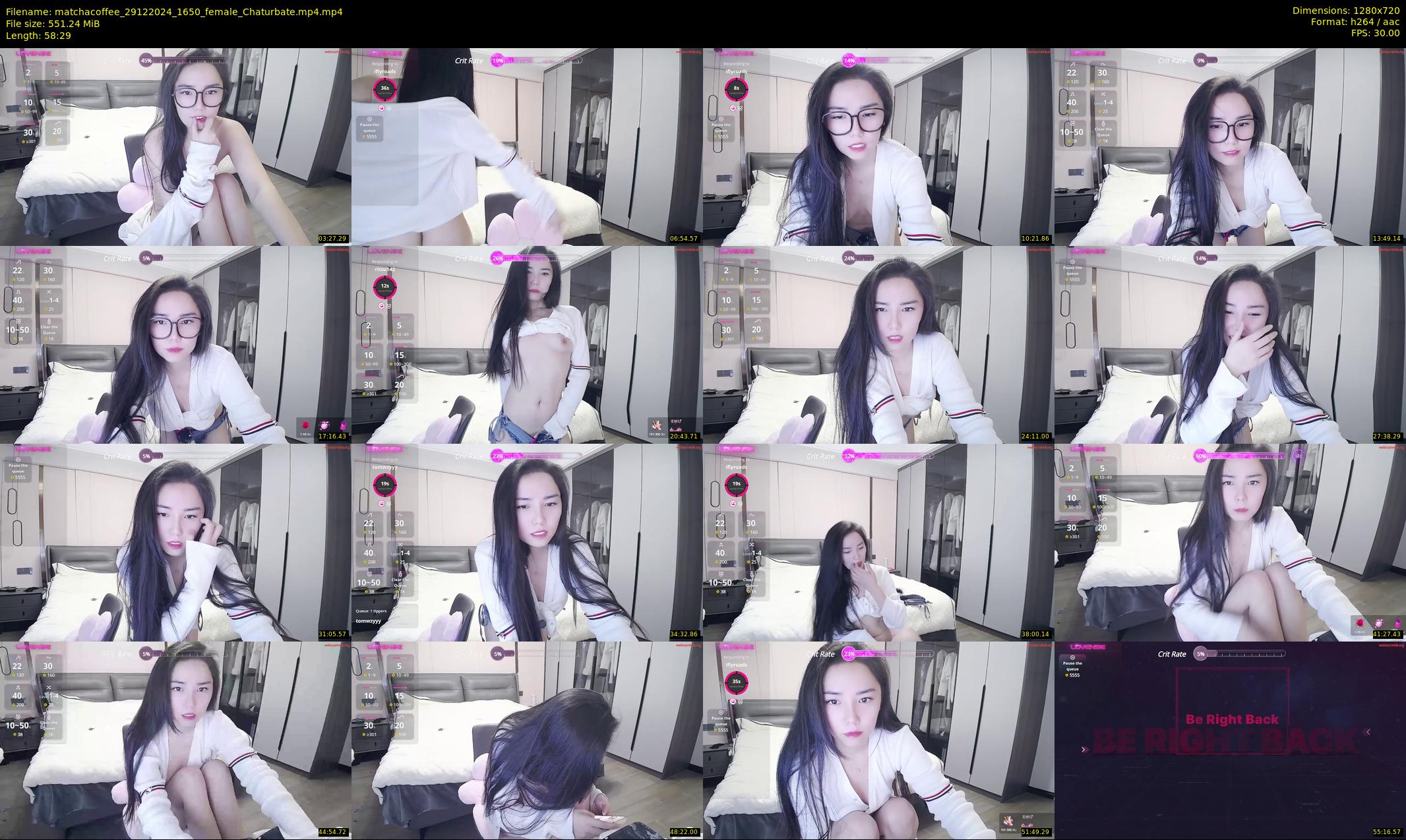 matchacoffee — 59 minute Chaturbate female cam show recording, 720p, Dec 29, 2024