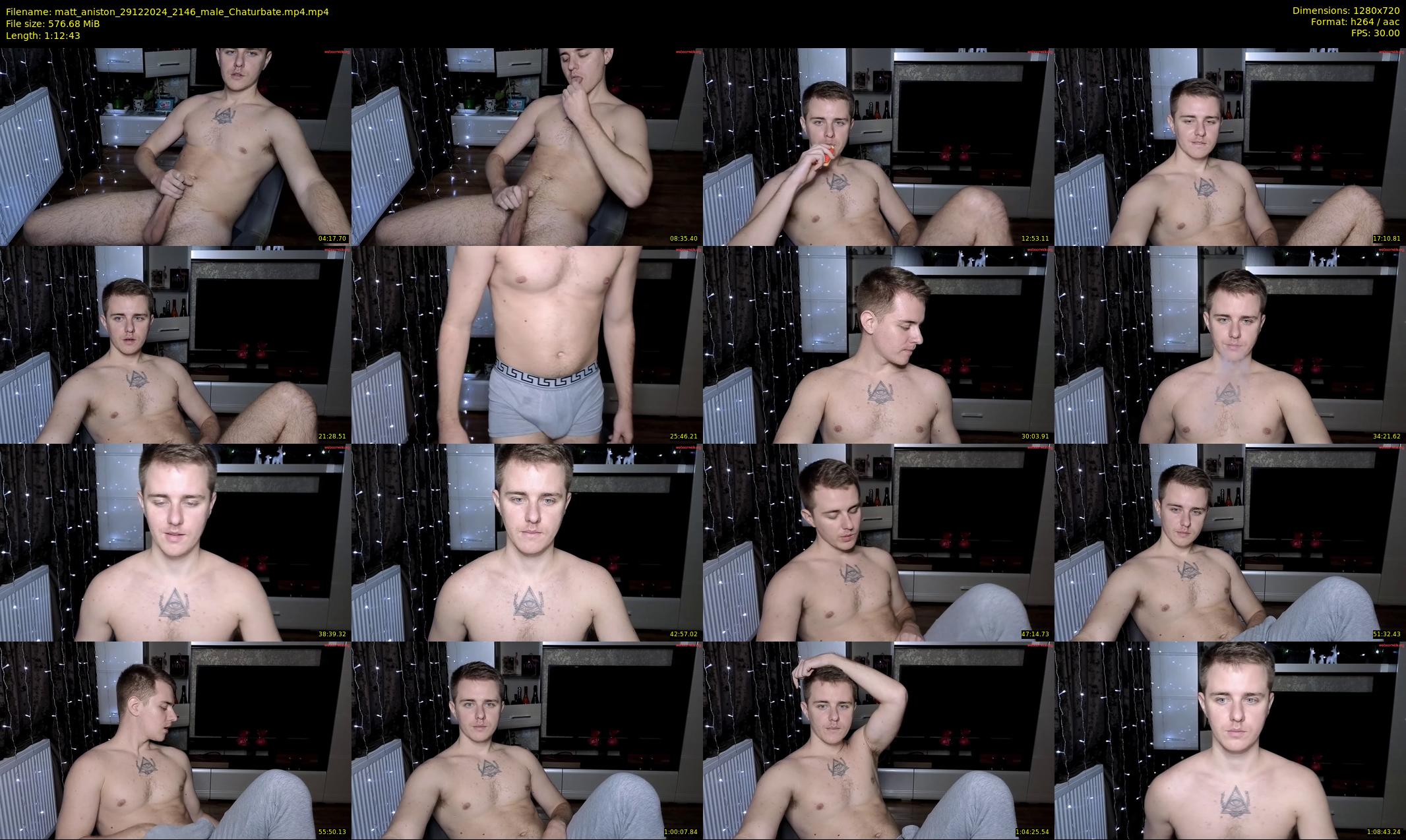 matt_aniston — 73 minute Chaturbate male cam show recording, 720p, Dec 29, 2024