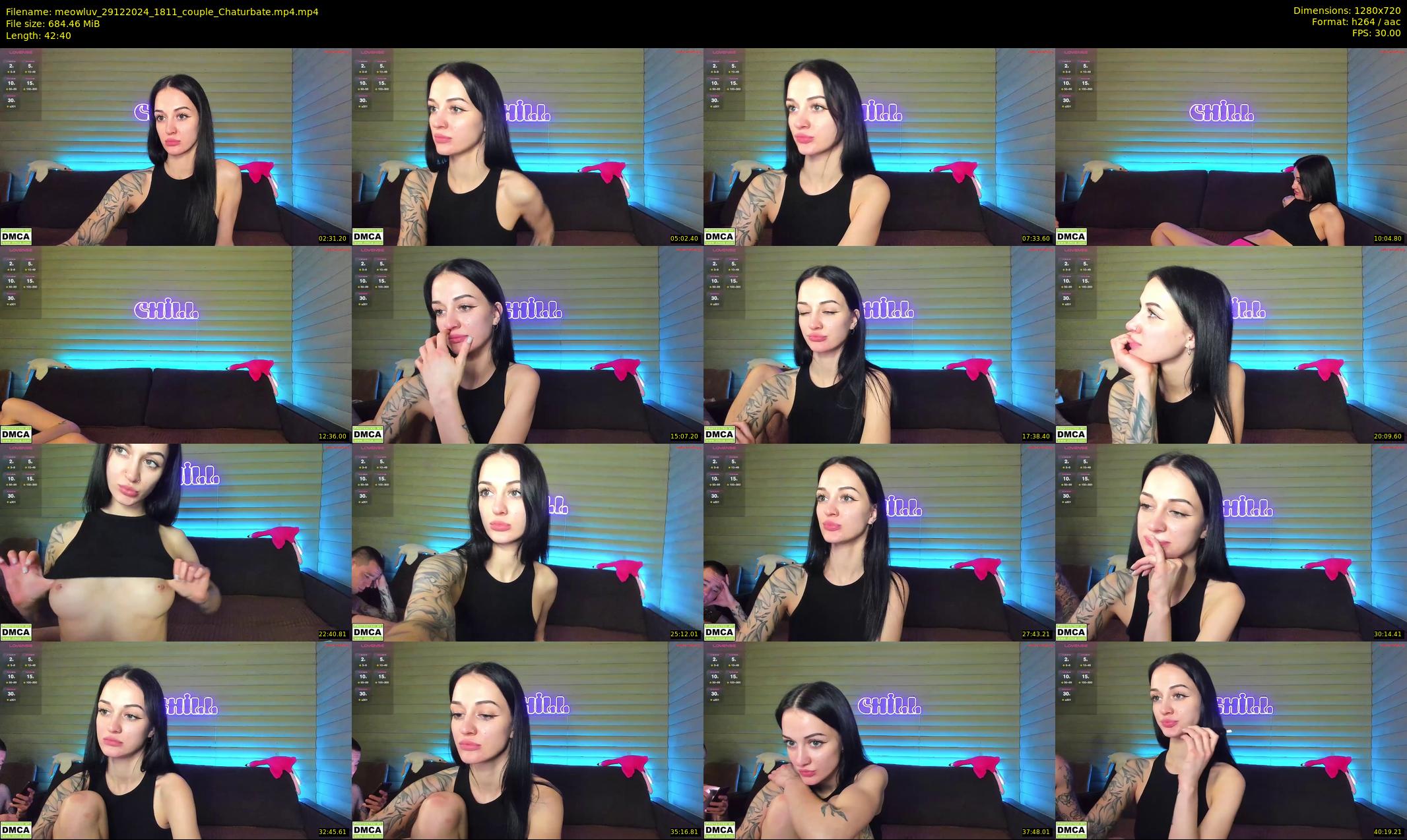 meowluv — 43 minute Chaturbate couple cam show recording, 720p, Dec 29, 2024